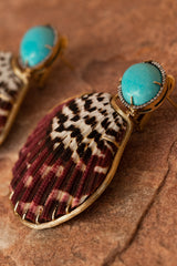 Turquoise & Natural Shell Earrings