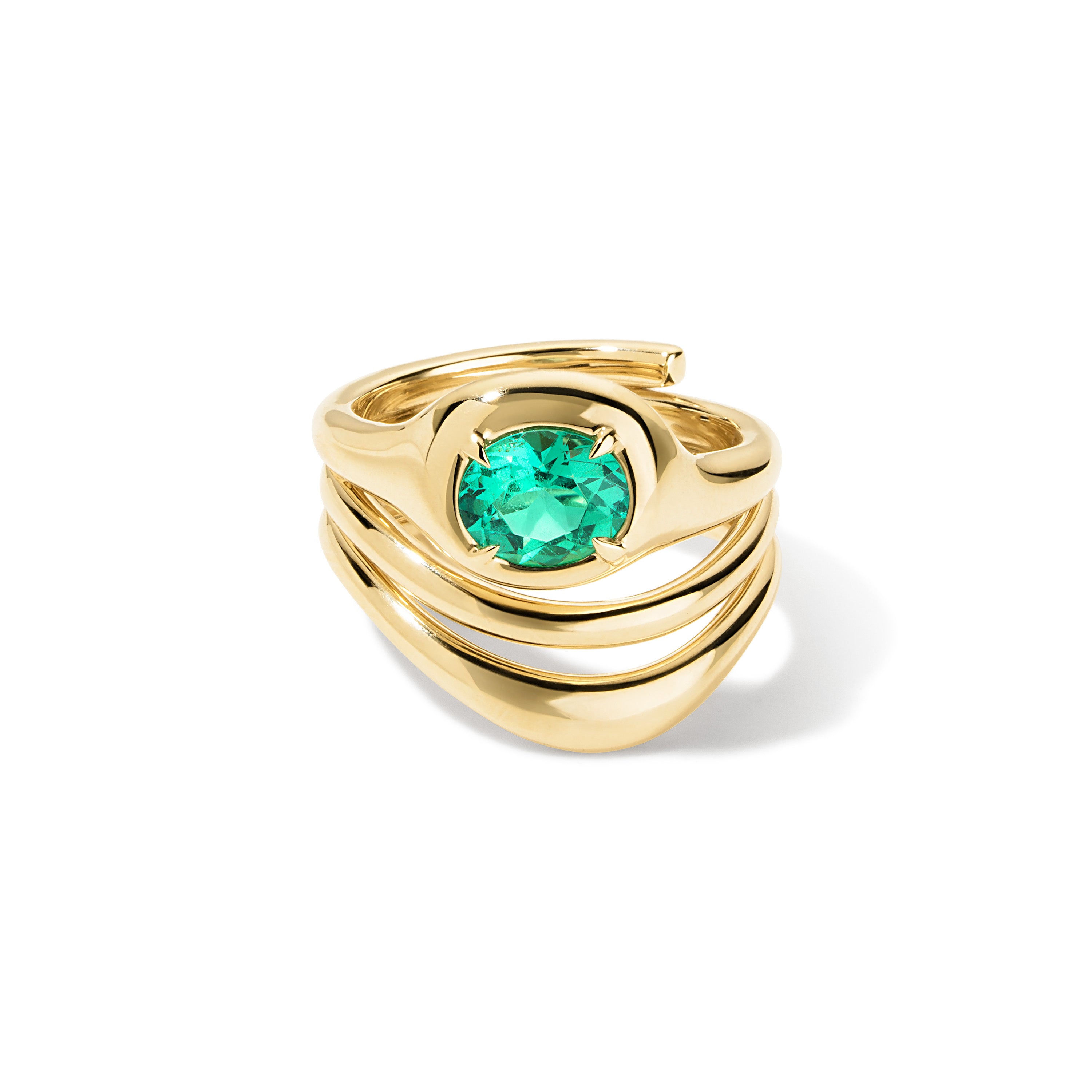 14k yellow gold beluga 02 oval emerald ring by zahn z tiny gods