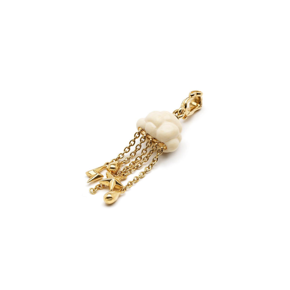 18k yellow gold mammoth cloud dangle charm bestiary collection pendant by Bibi Van der Velden Tiny Gods