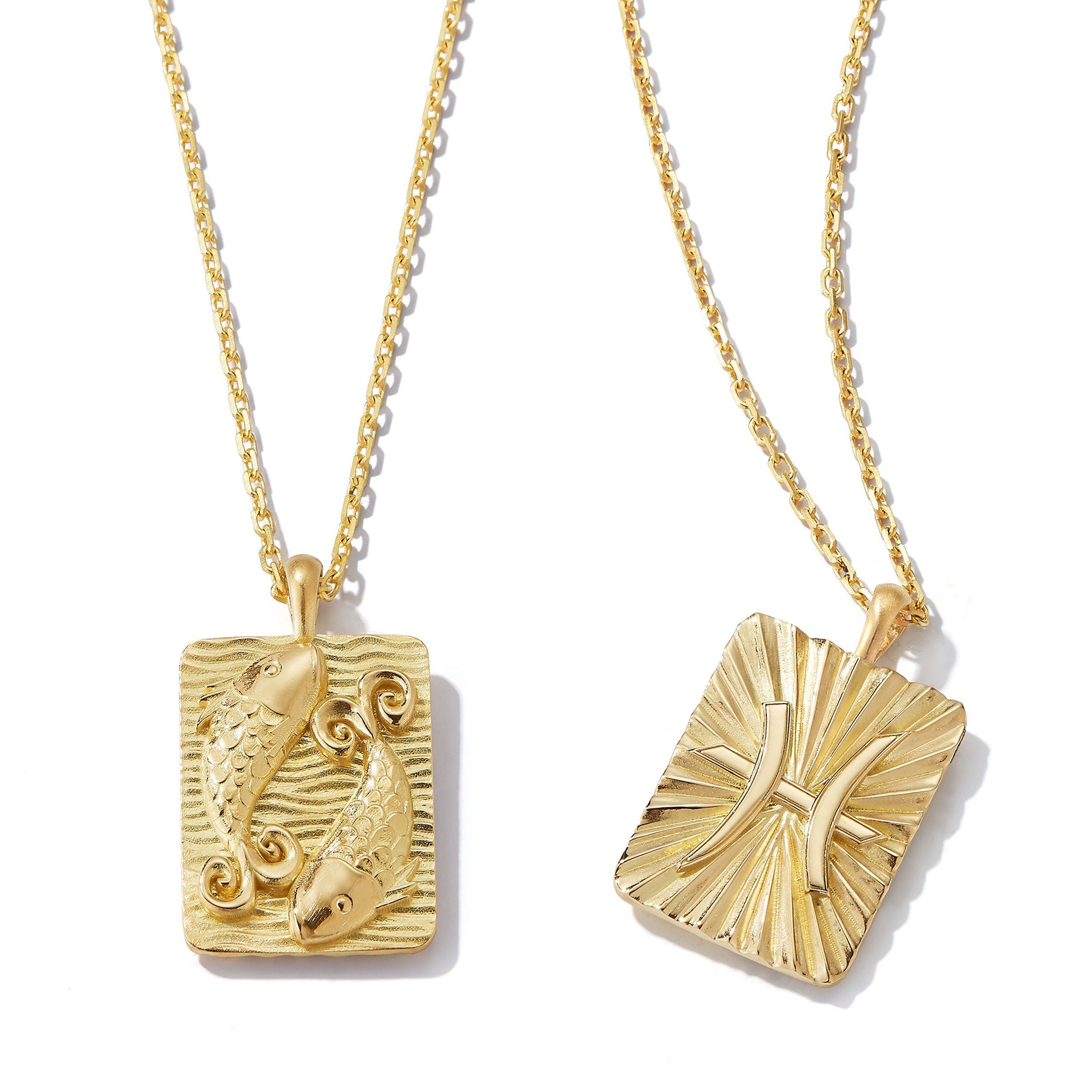 18k yellow gold pisces zodiac fish pendant by David Webb Tiny Gods