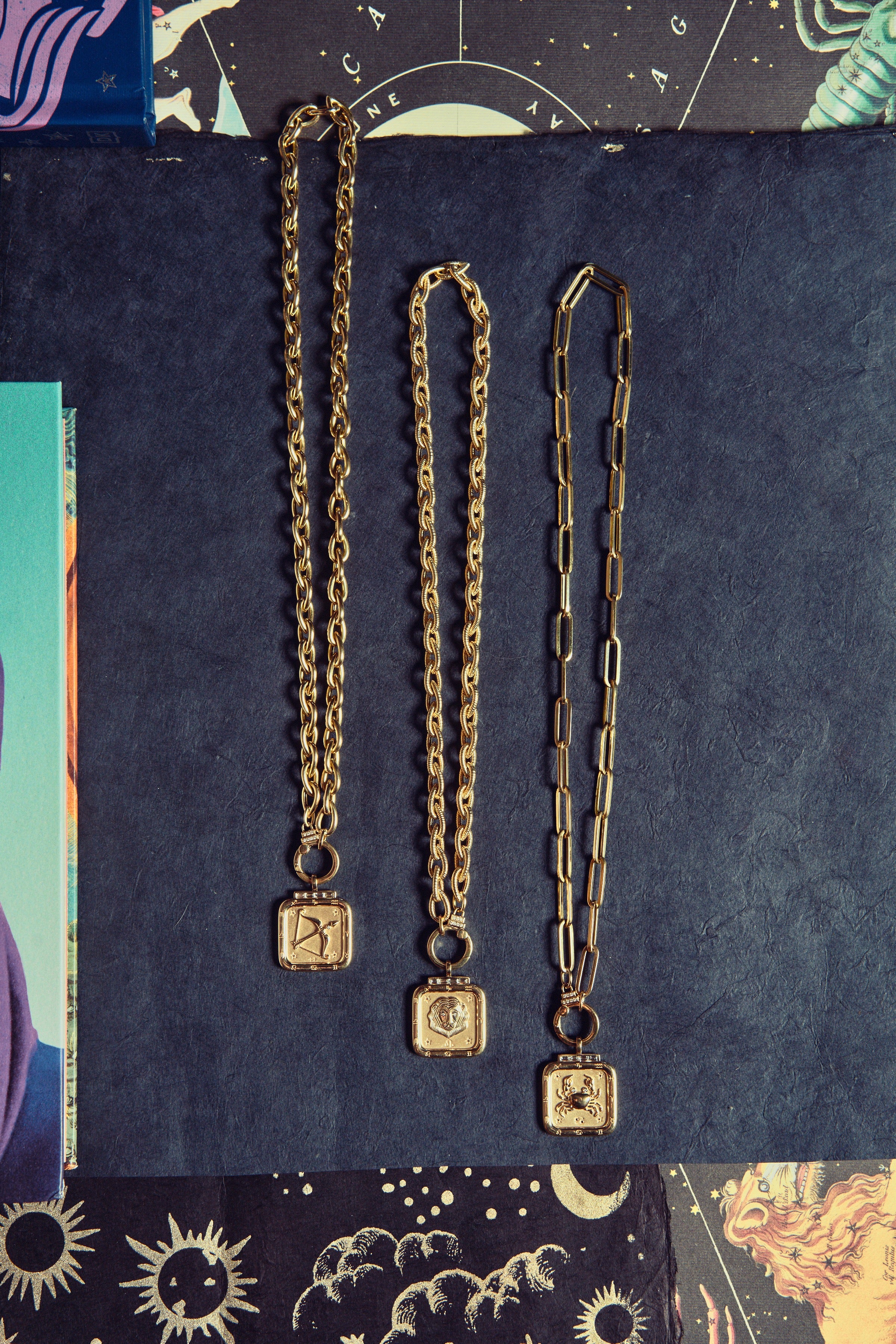 cancer zodiac pendant tiny gods yellow gold sorellina with diamonds