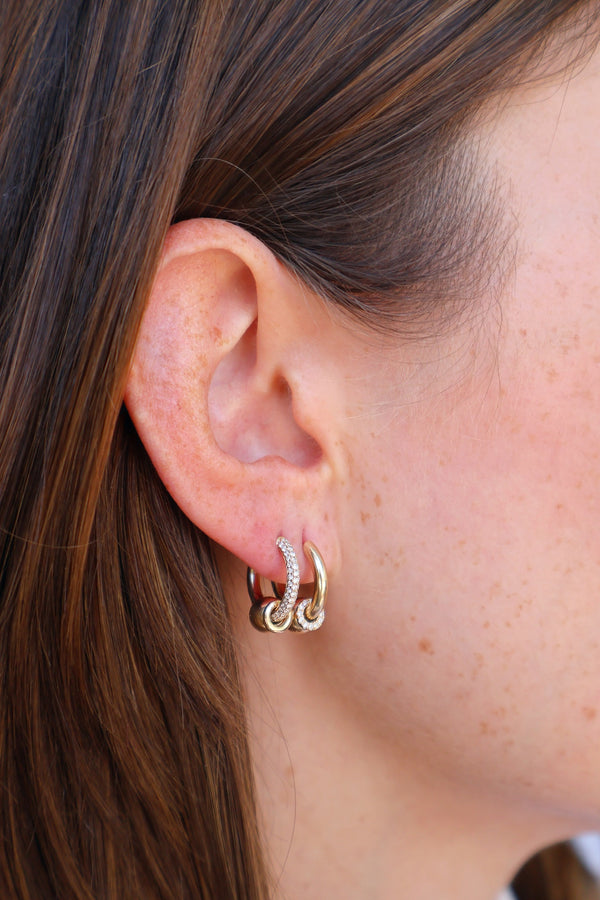 Nano Diamond Piercing Earrings