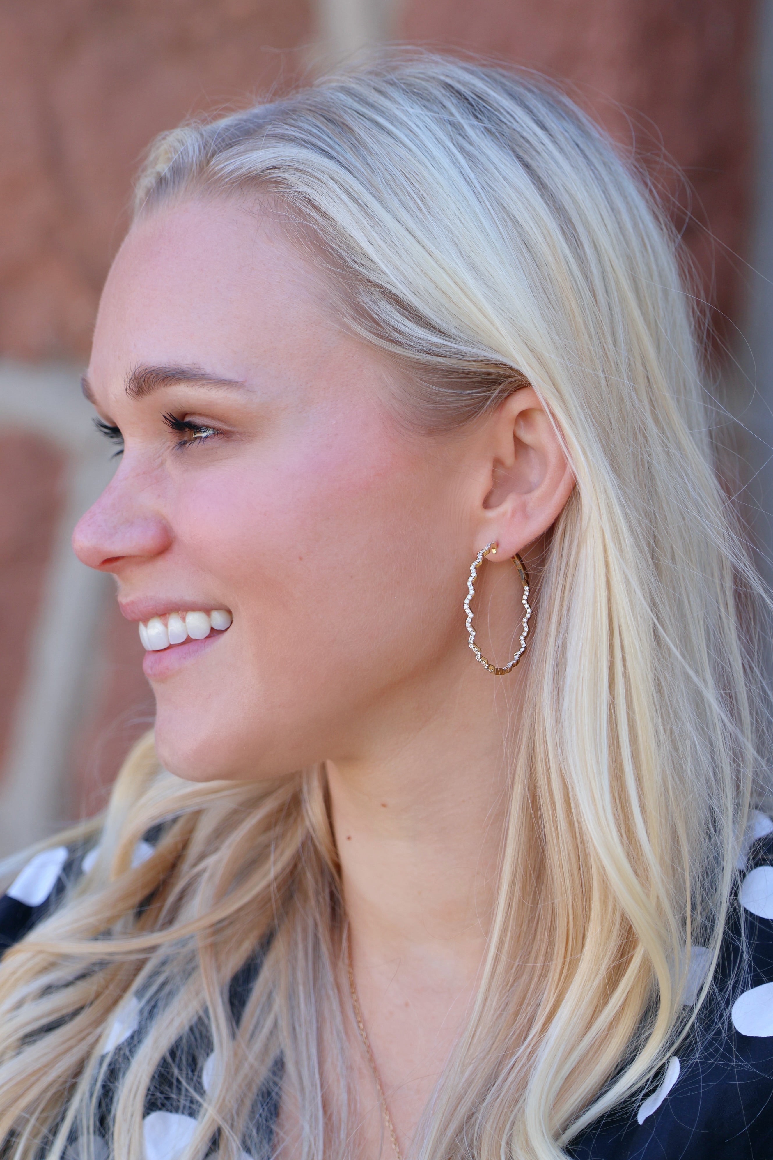 Rio Diamond Inside Outside Hoop Earrings