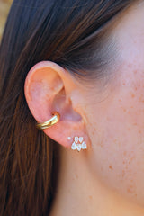 18k yellow gold diamond Clara earrings by Anita Ko Tiny Gods