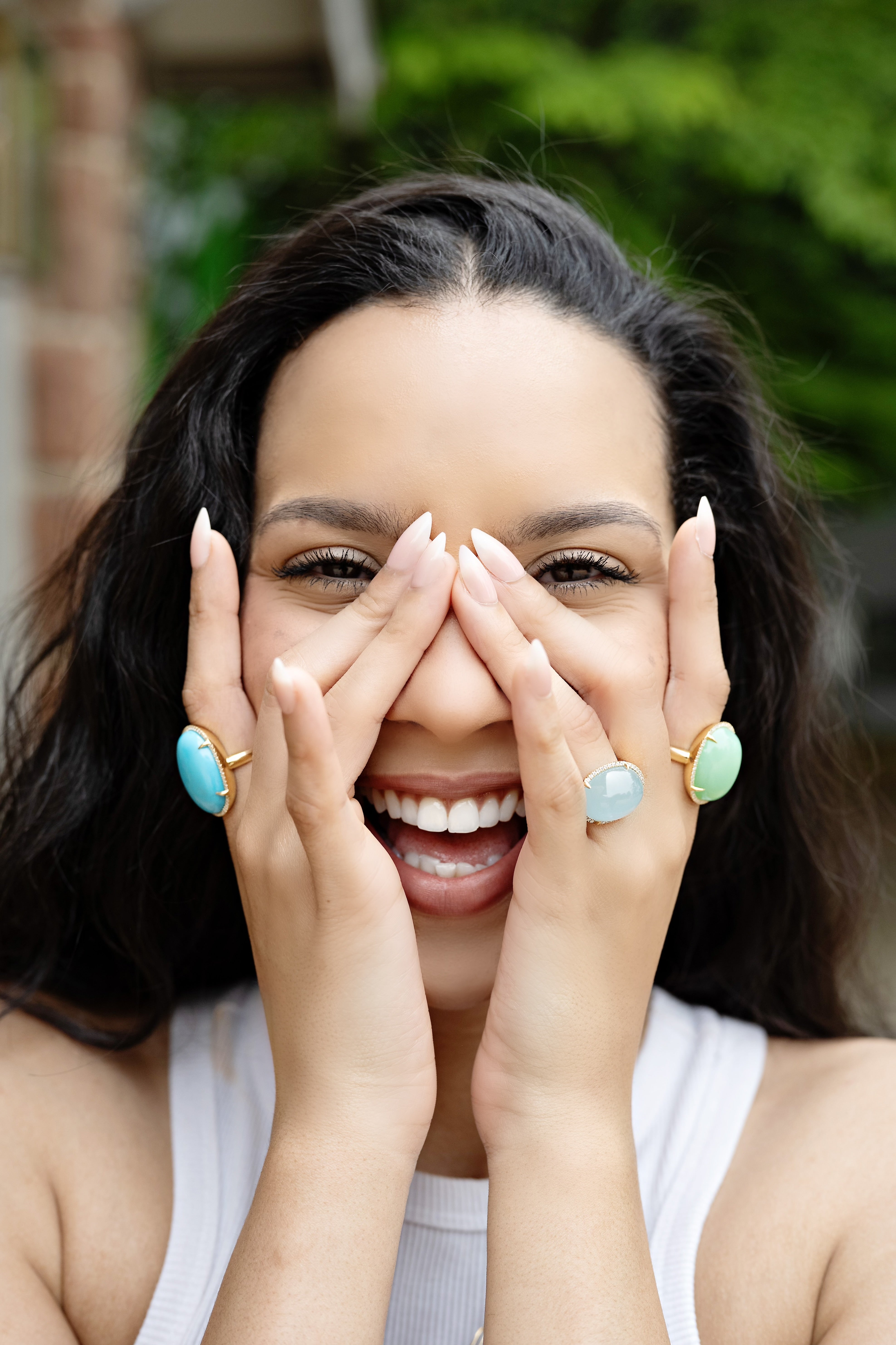 Aquamarine Gumdrop Ring