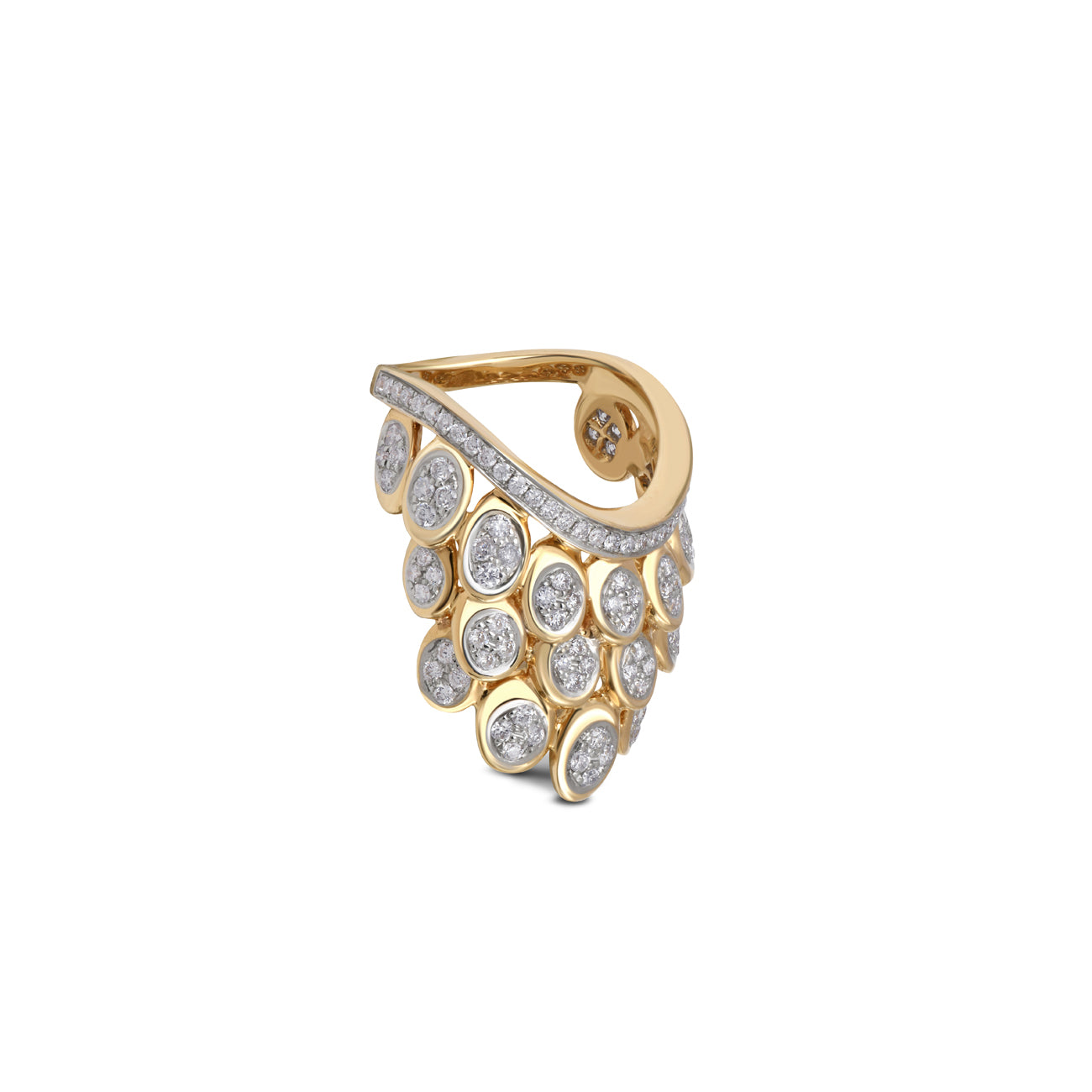 Diamond Pavé Blossom Ring