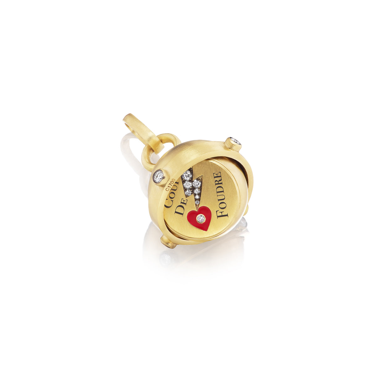 Coup de Foudre Spinning Orb Pendant