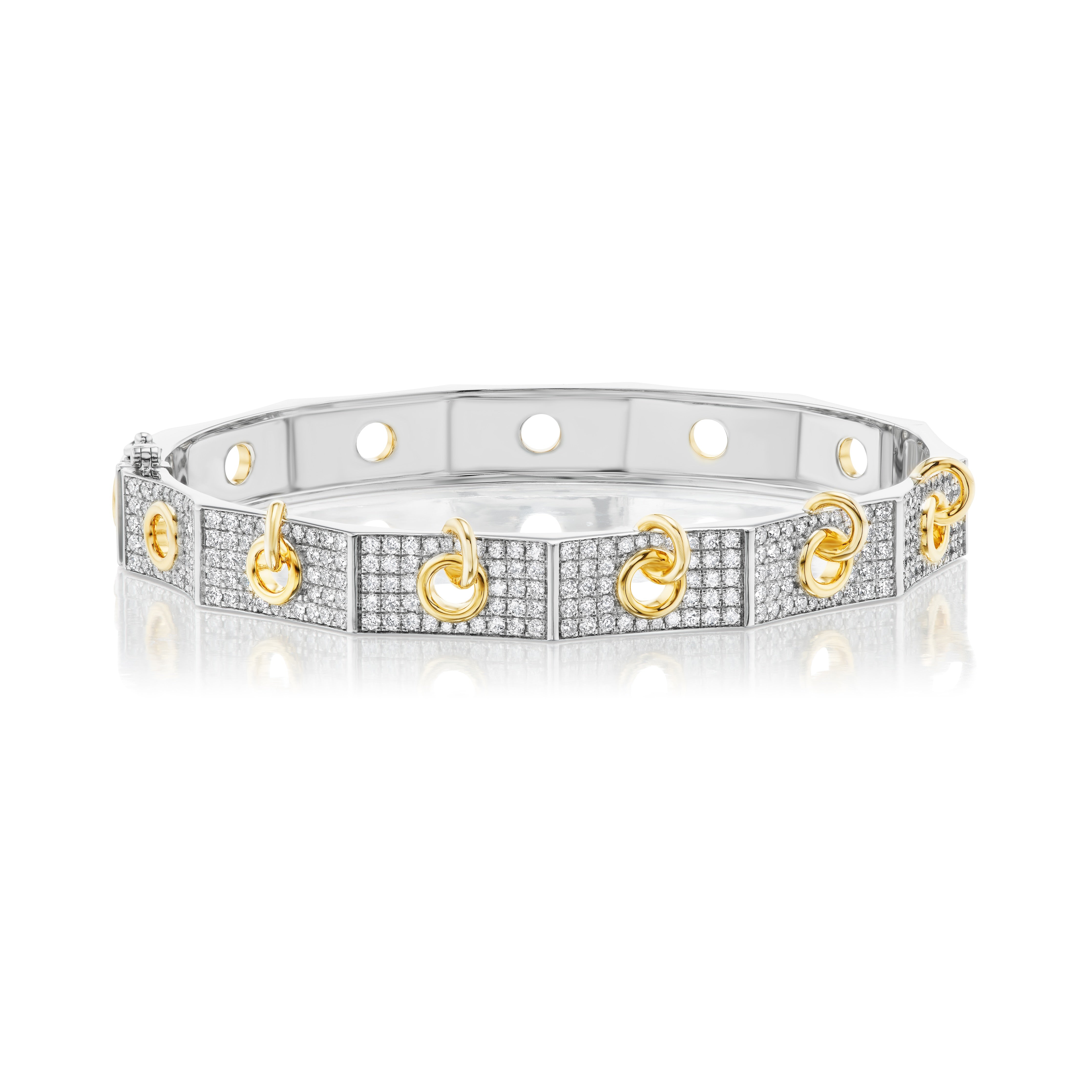 14k Diamond Eyet Bracelet by Rainbow K at Tiny Gods