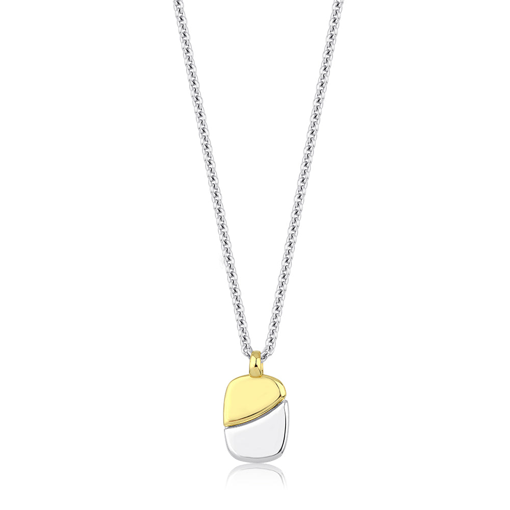 18k yellow gold and sterling silver equinox necklace Kloto Tiny Gods