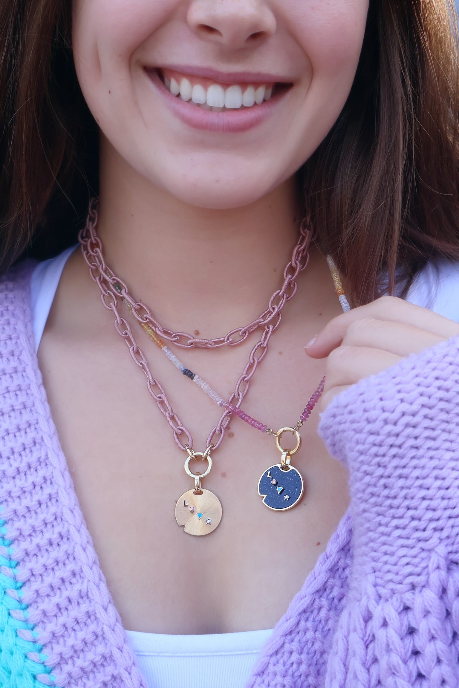 18k yellow gold Love talisman charm by Anna Maccieri Rossi Tiny Gods