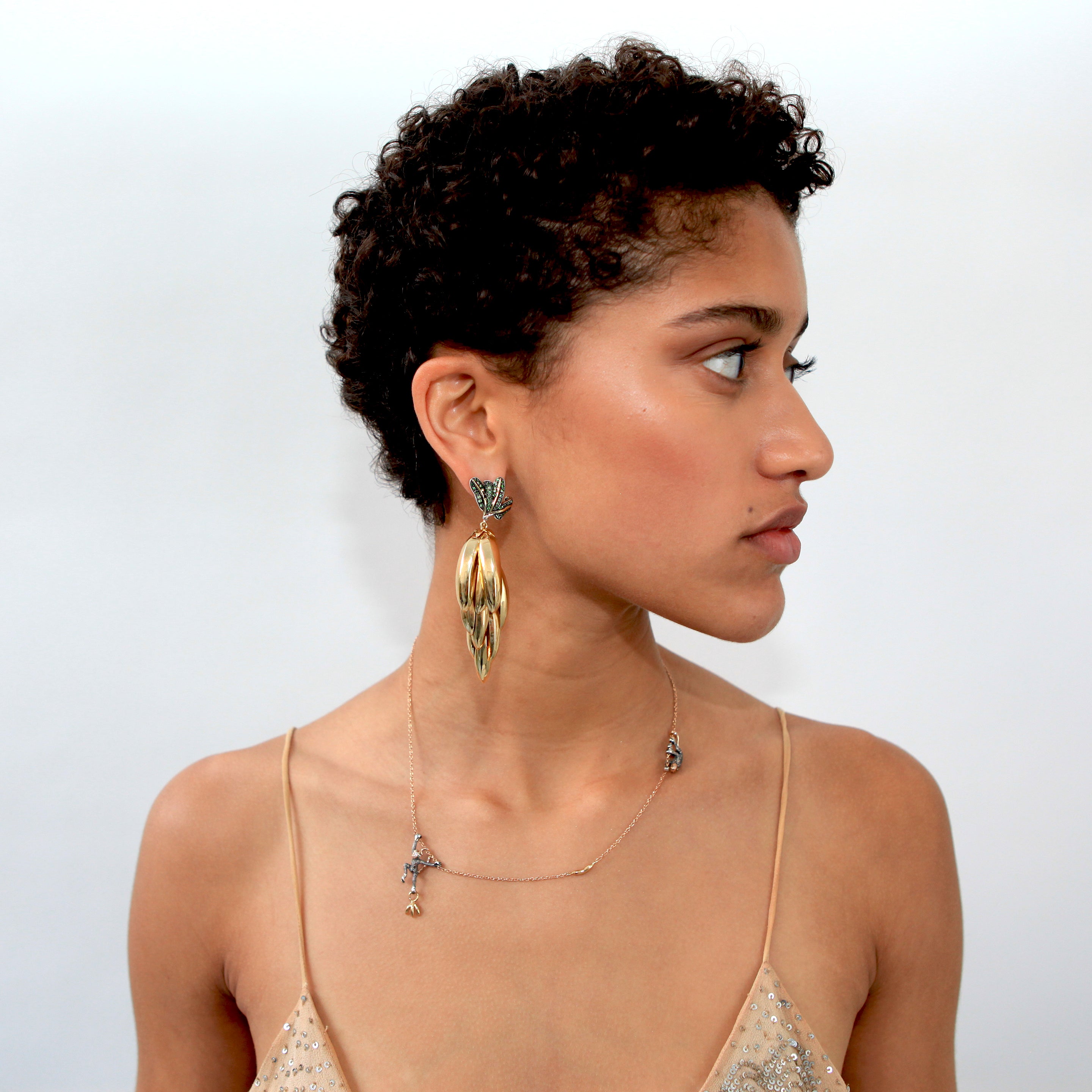 Monkey Bunch Banana Earrings