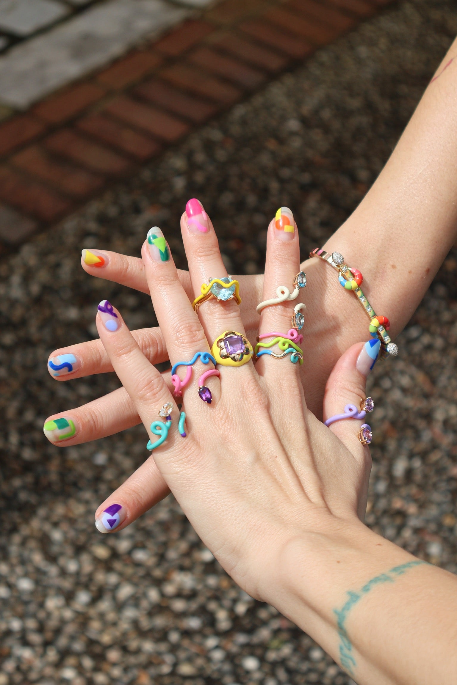 panna blue topaz double b vine ring bea bongiasca tiny gods