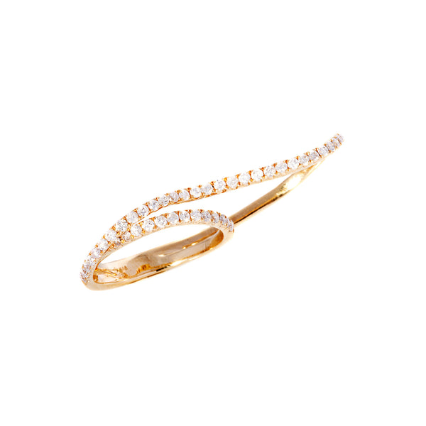 18K Yellow Gold Double Dynamite Ring multi finger by Graziela Tiny Gods