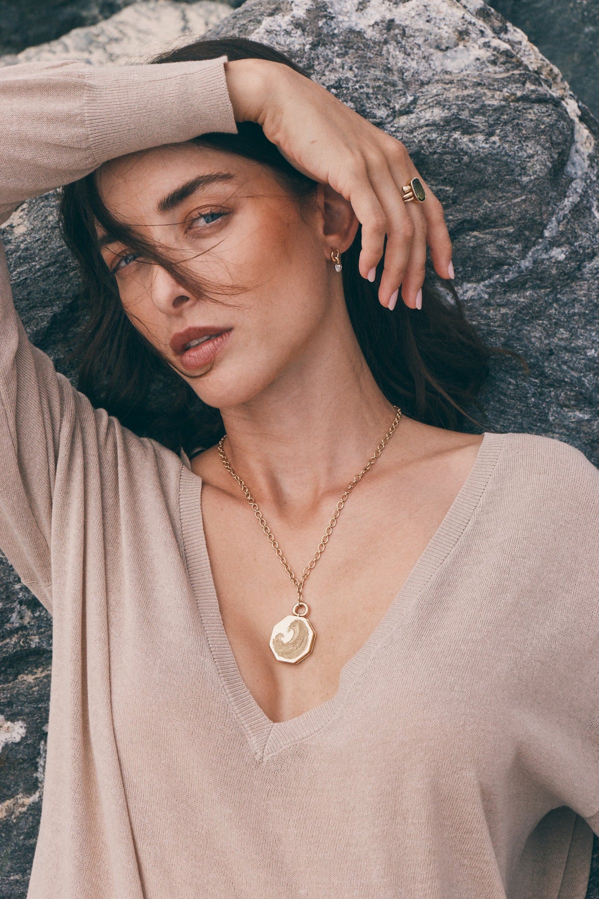 Grandfather Scale Wave Vein Locket