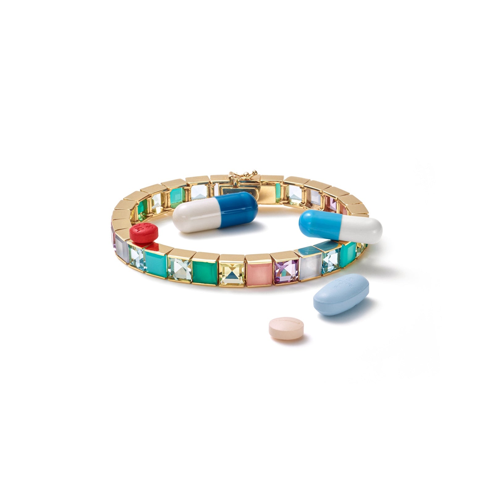 riviera block bracelet must stones sauer yellow gold tiny gods