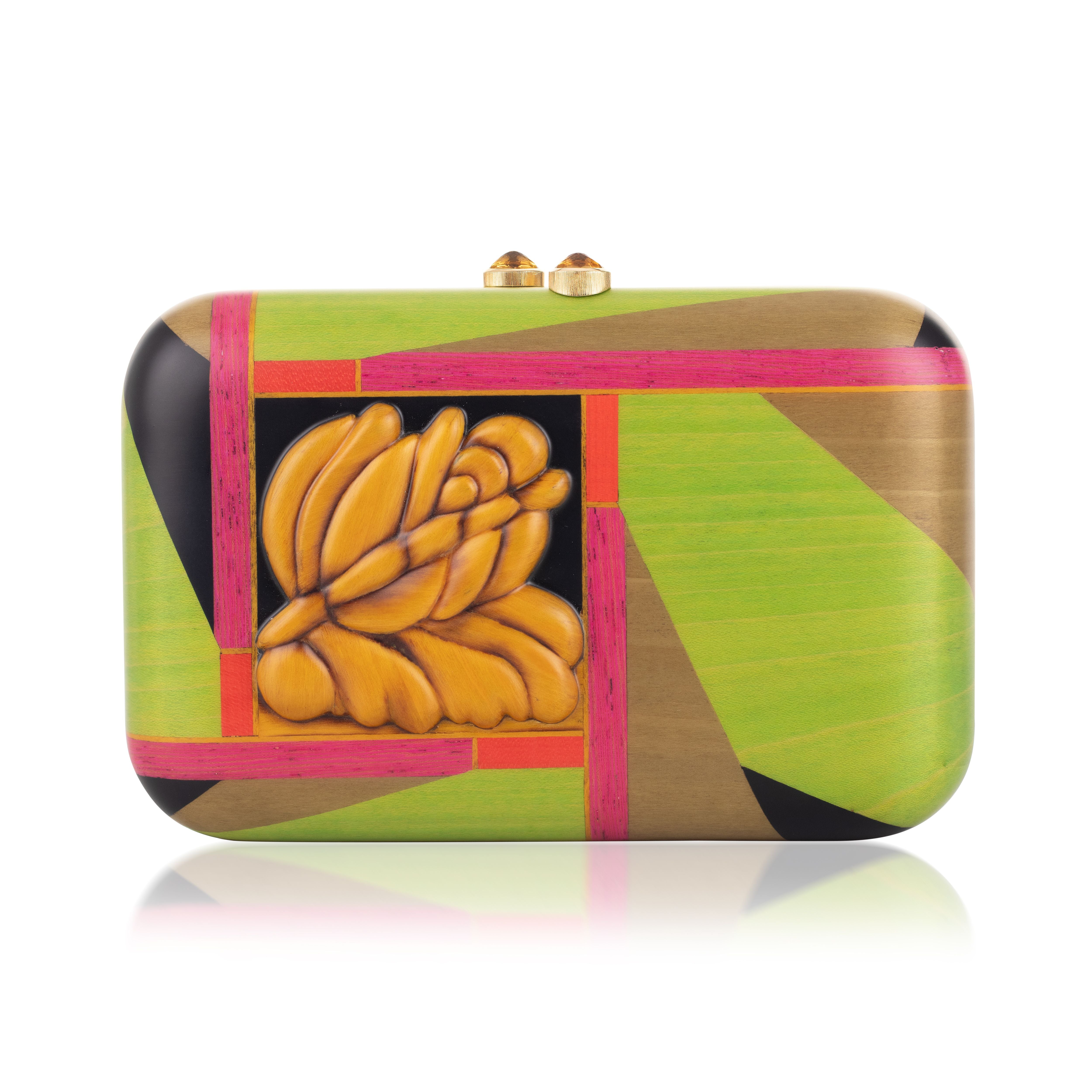 Shoji Garden Marquetry Clutch Silvia Furmanovich tiny gods