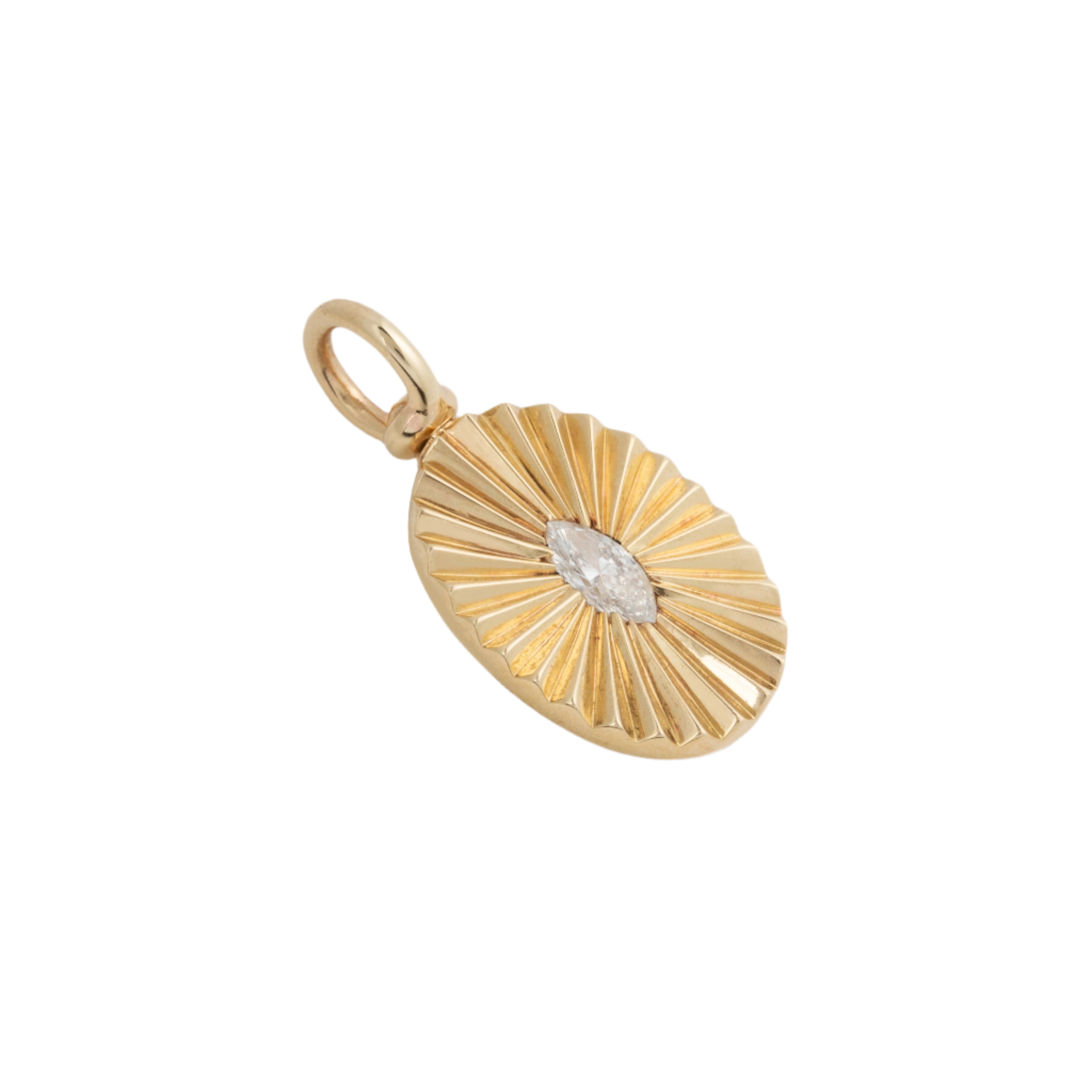 Sunray-pendant-lucy-delius-yellow-gold-diamond-tiny-gods