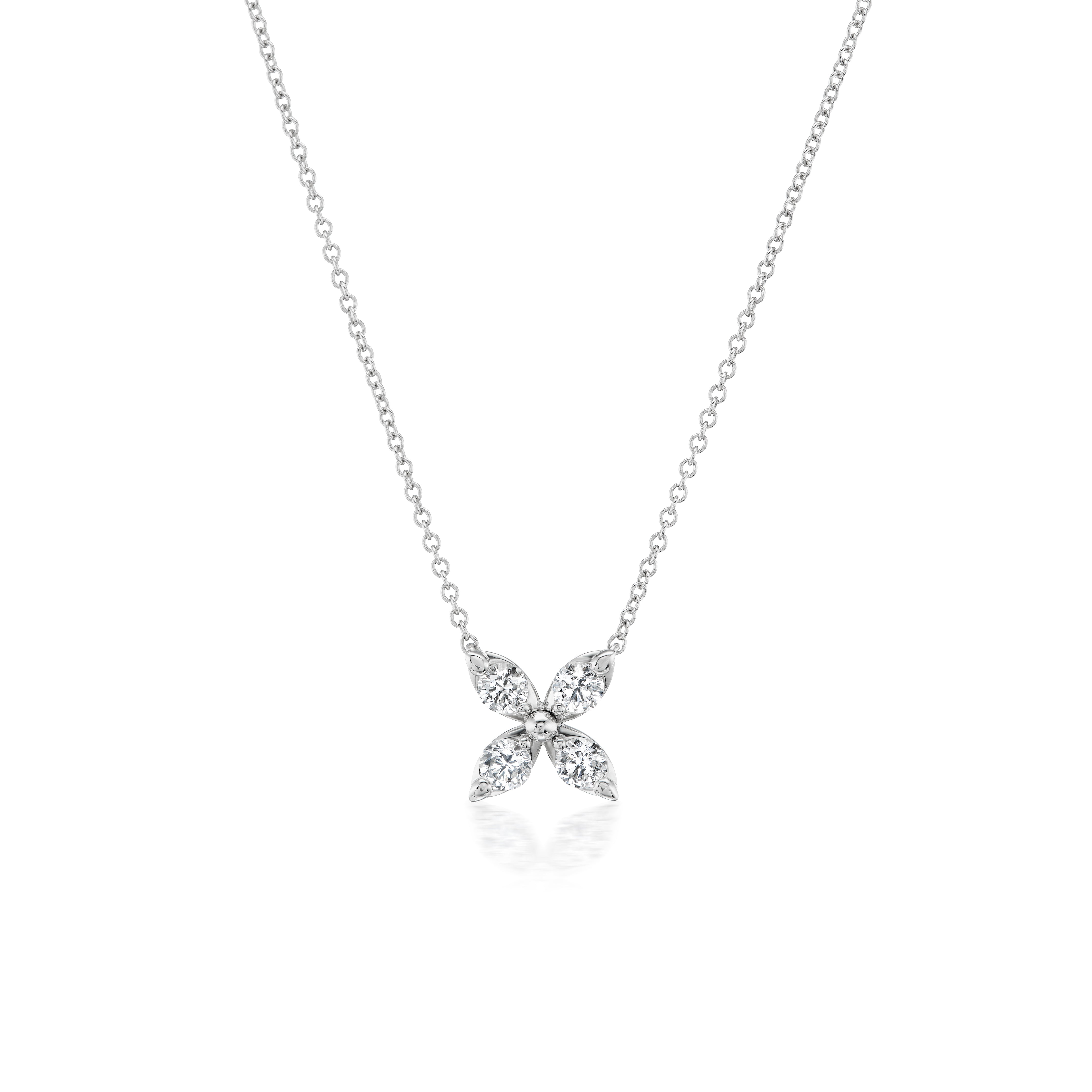 Tiny Gods Mariposa diamond pendant with white gold