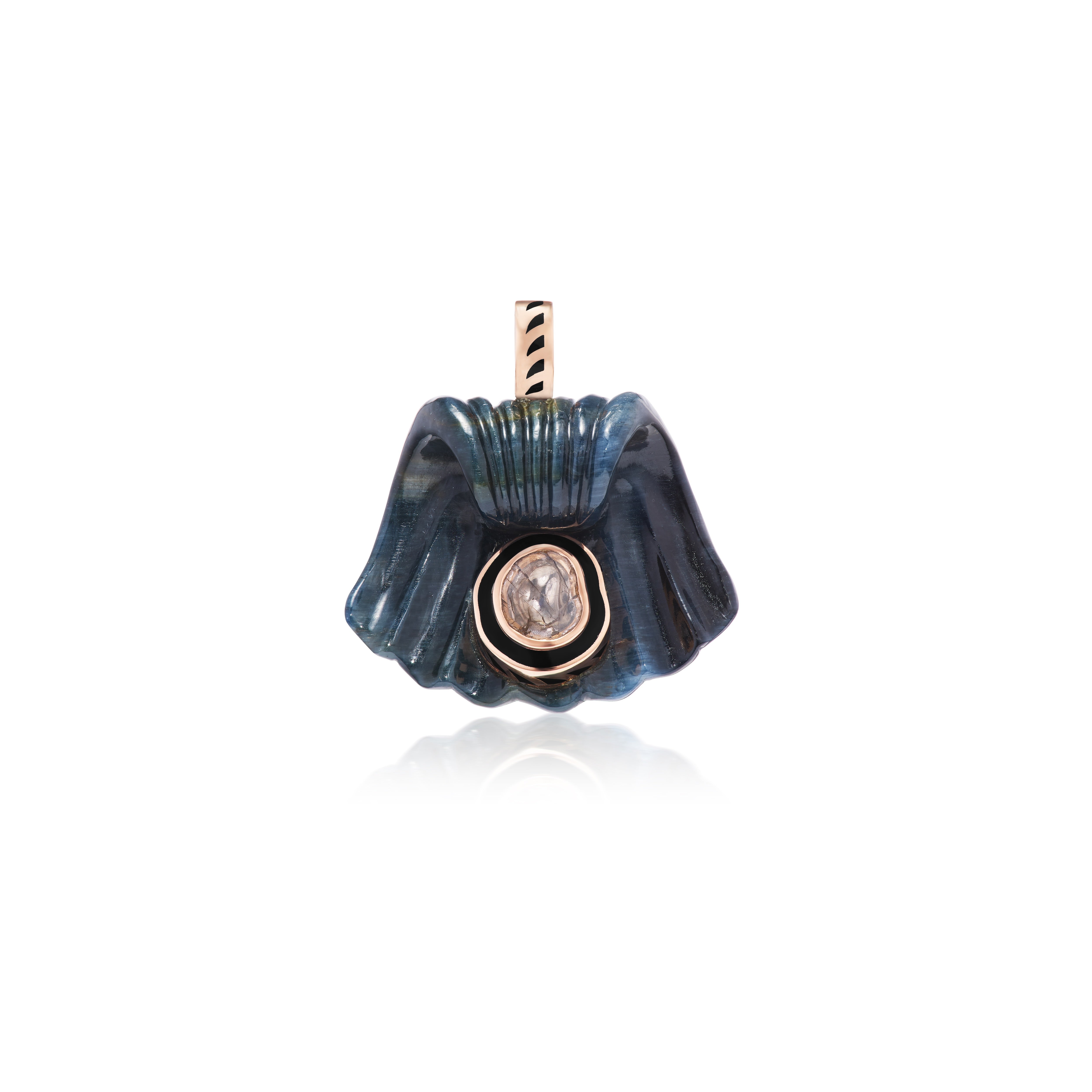 classic capri shell polki pendant tiny gods deszo