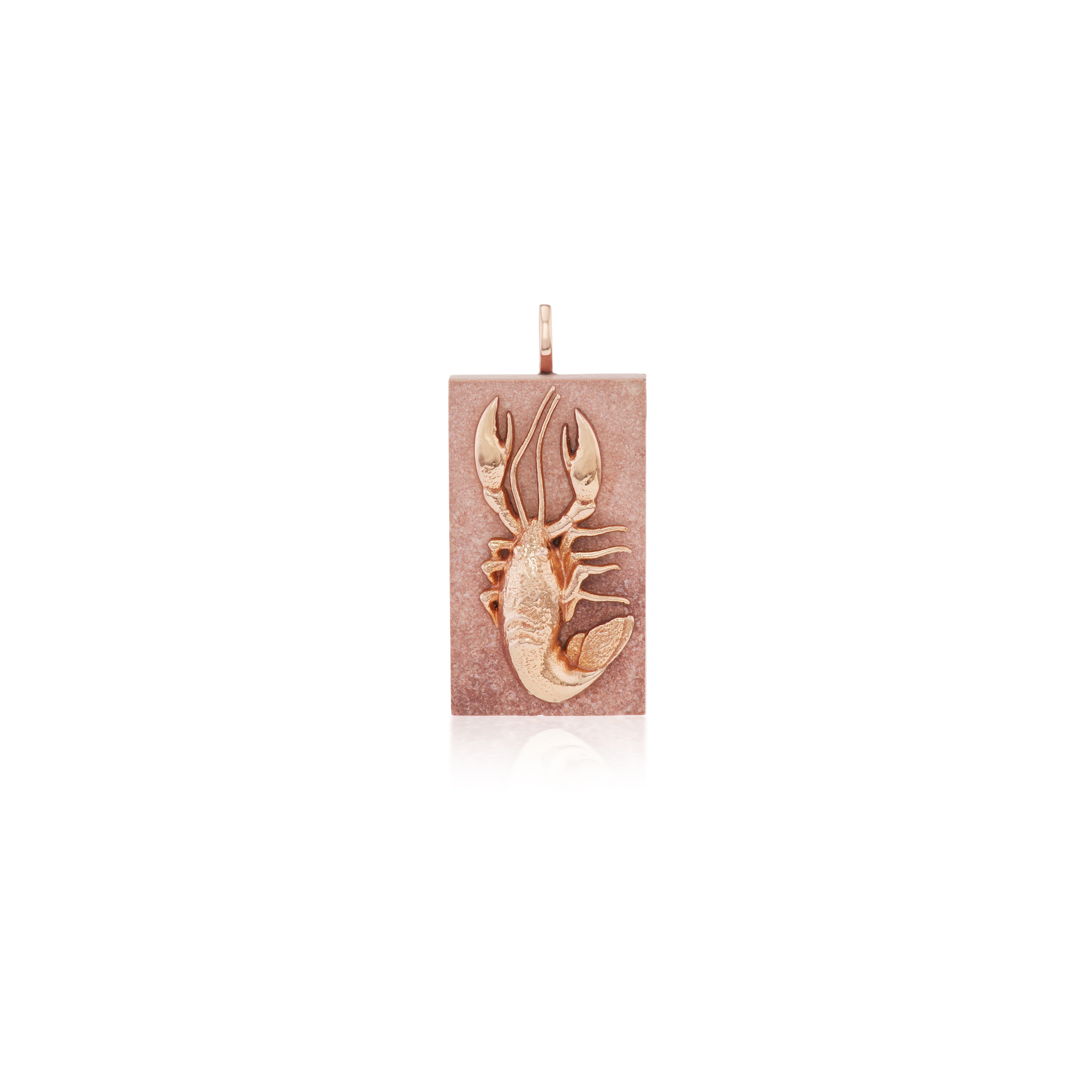 deco lobster jasper pendant deszo tiny gods