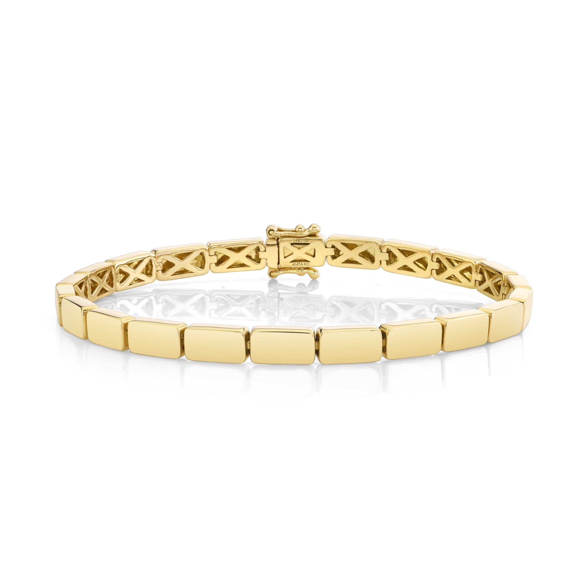 anita ko bunny bracelet 18k yellow gold tiny gods