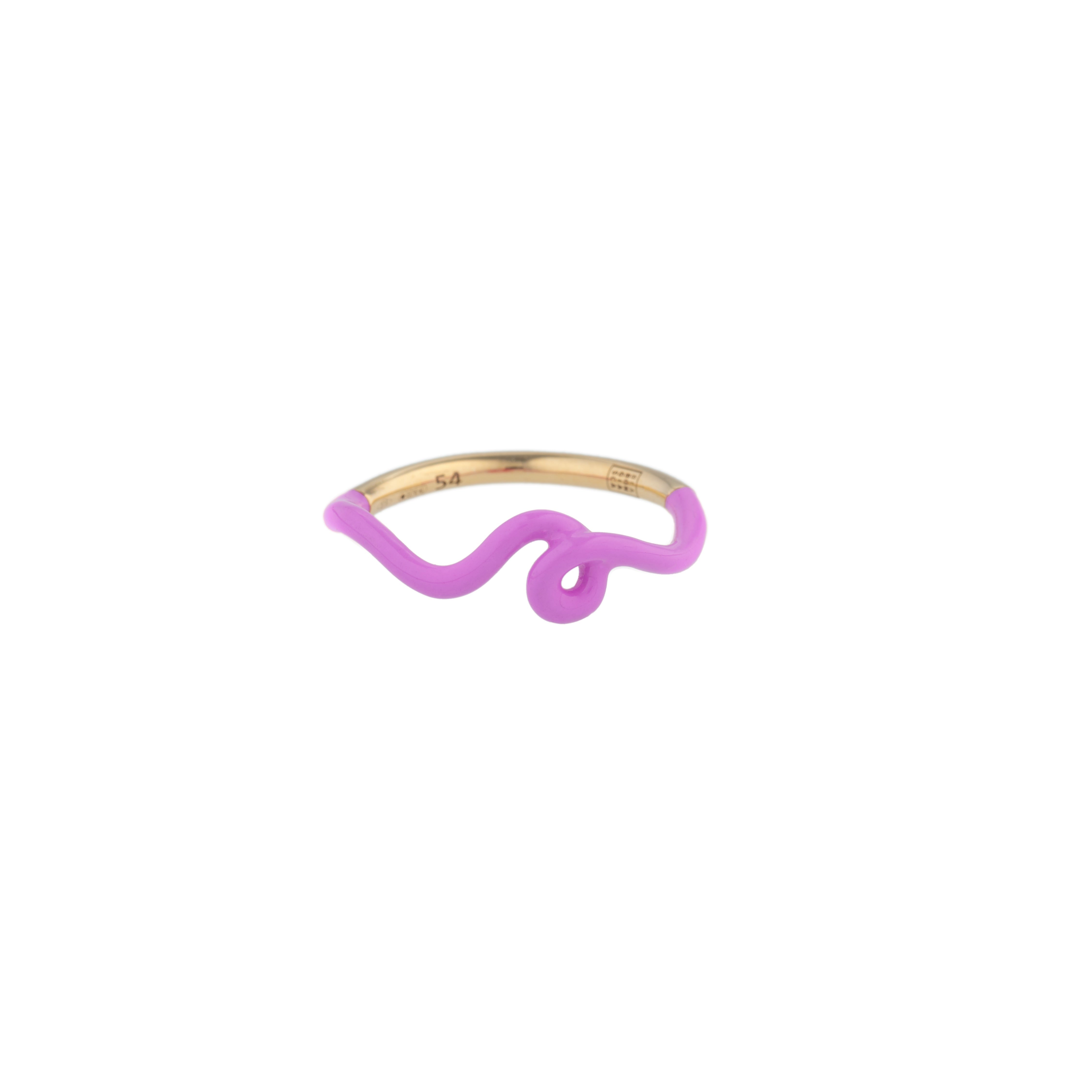 azalea purple enamel wow ring by Bea Bongiasca Tiny Gods