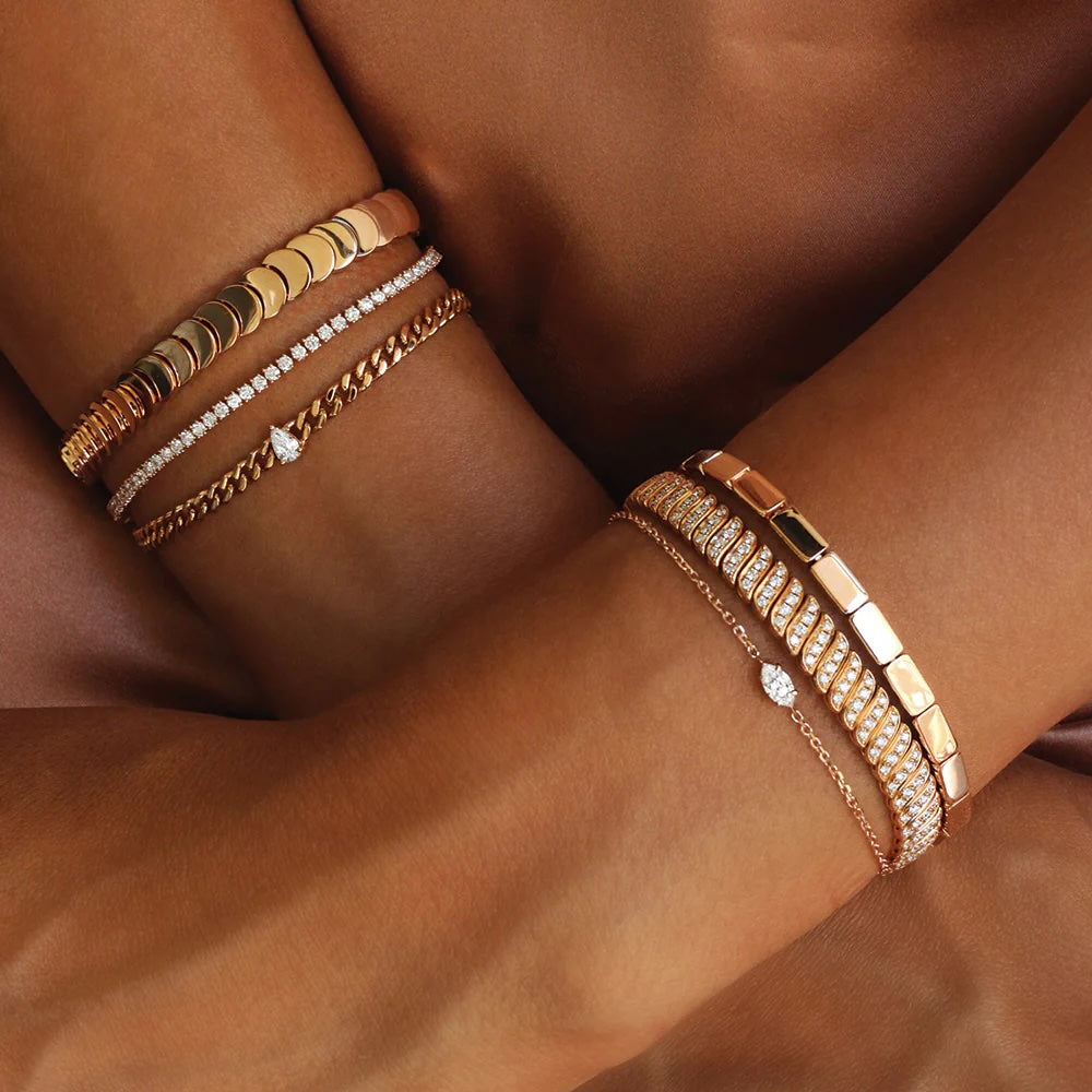 anita ko bunny bracelet 18k yellow gold tiny gods
