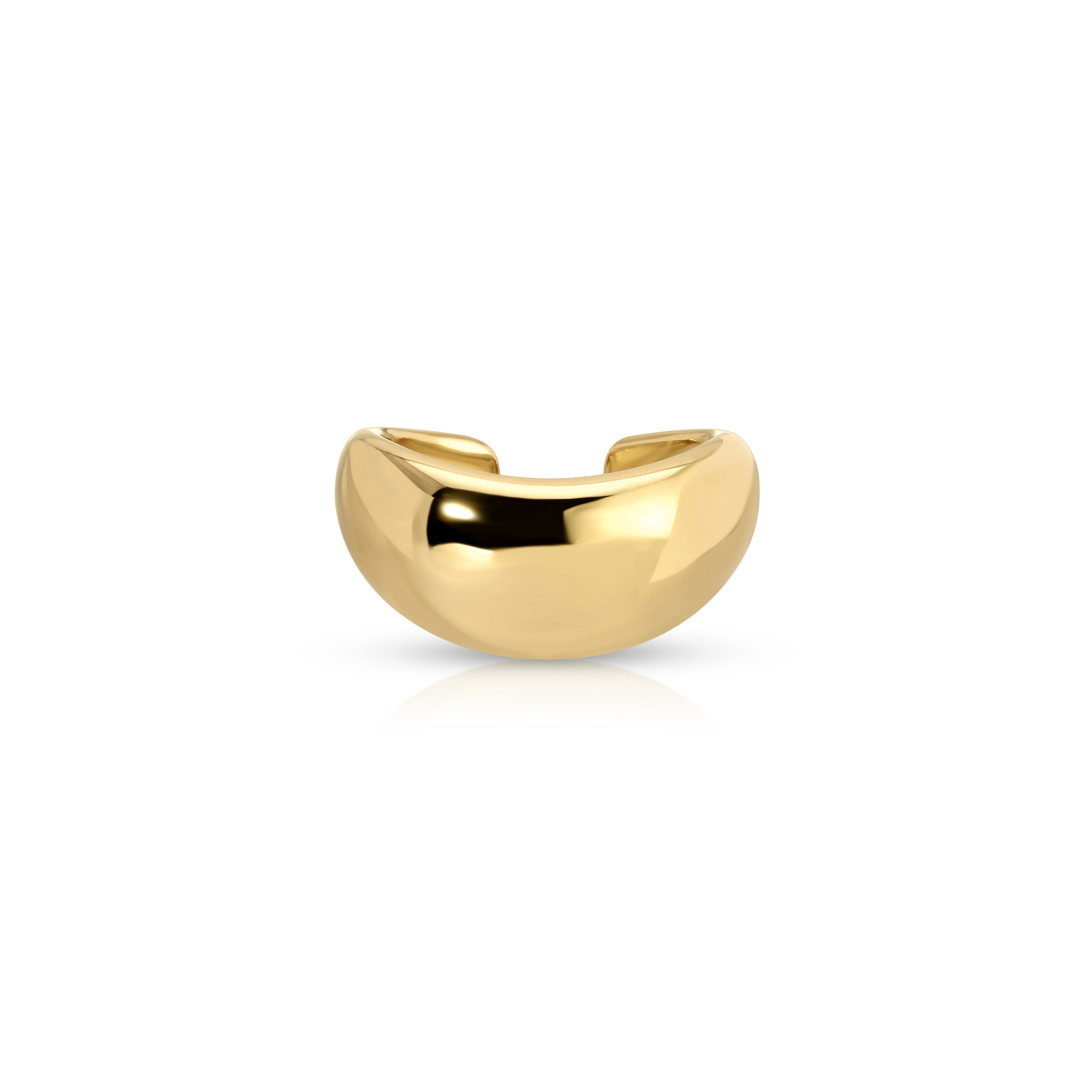 celeste wave earcuff yellow gold anita ko tiny gods