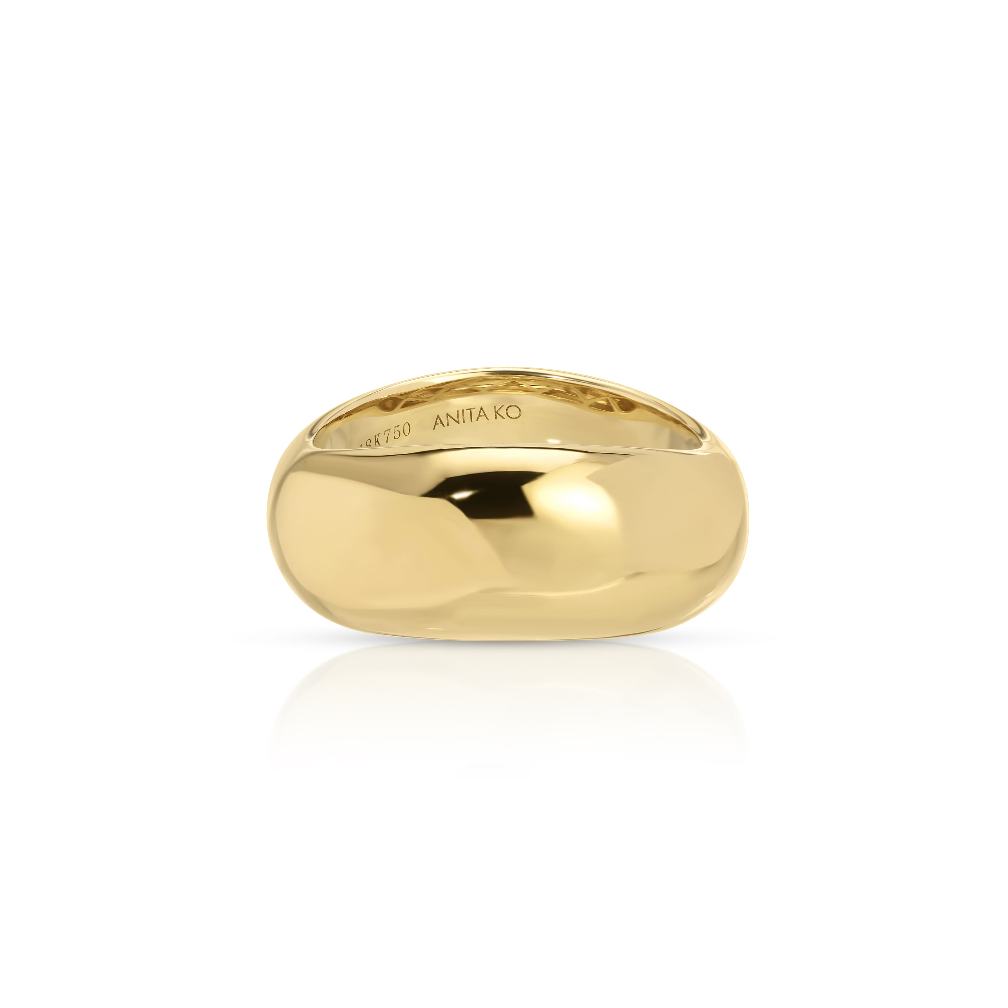 celeste wave ring yellow gold anita ko tiny gods
