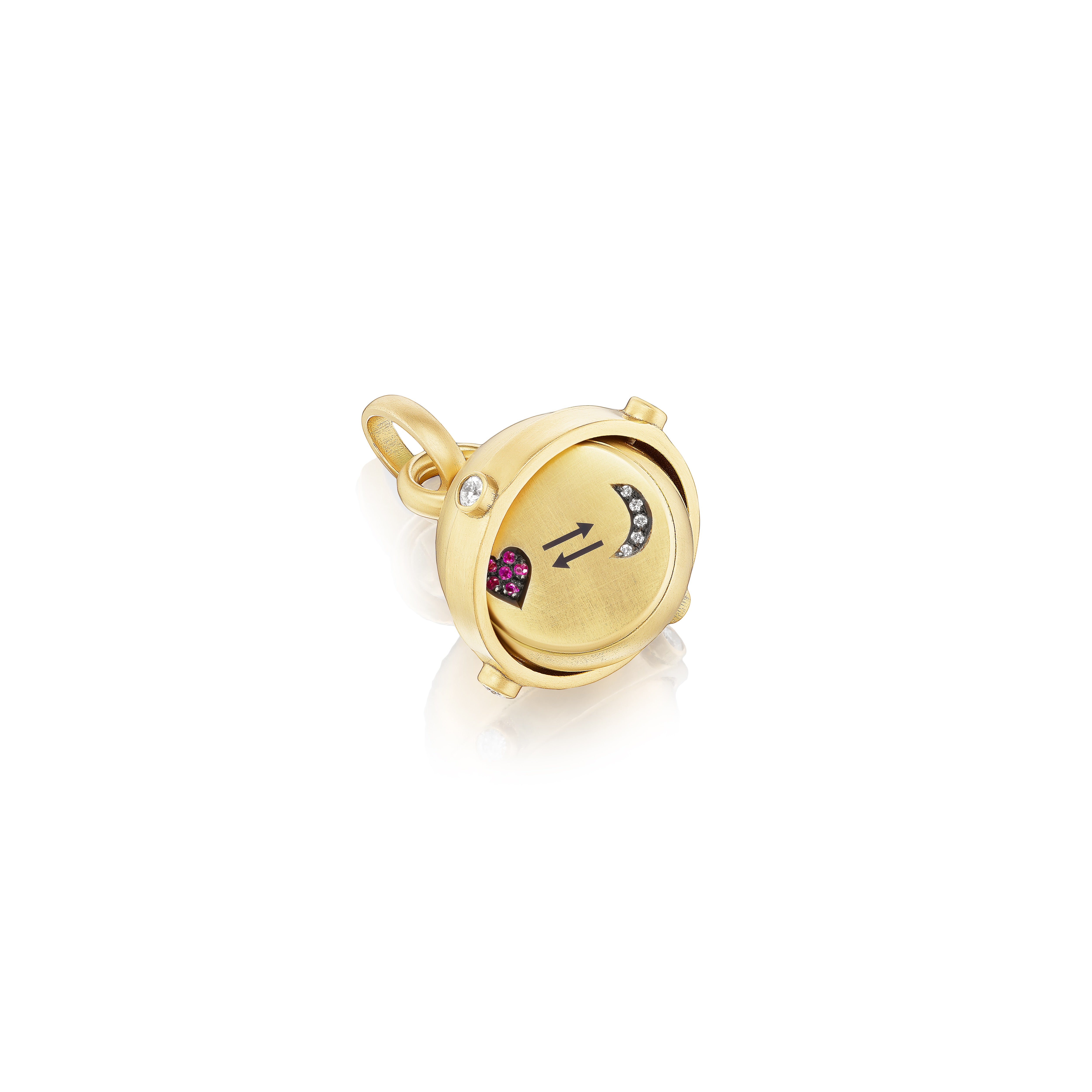 18k yellow gold love you to the moon and back secret taliman by Circa 1700 Tiny Gods