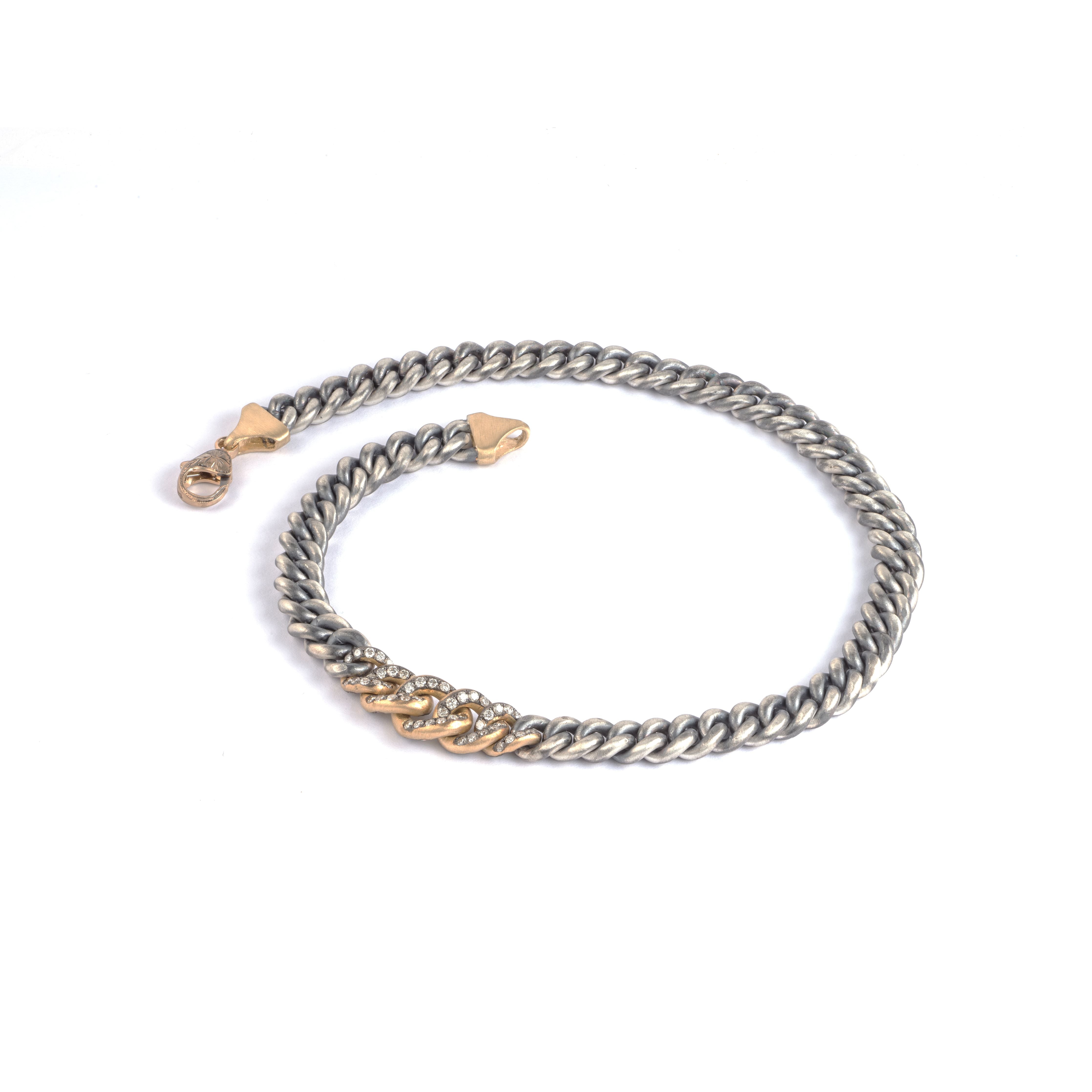 Cleo Diamond Twist Bracelet Yellow Gold