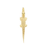 18k yellow gold alligator bite earrings by Bibi Van Der Velden Tiny Gods