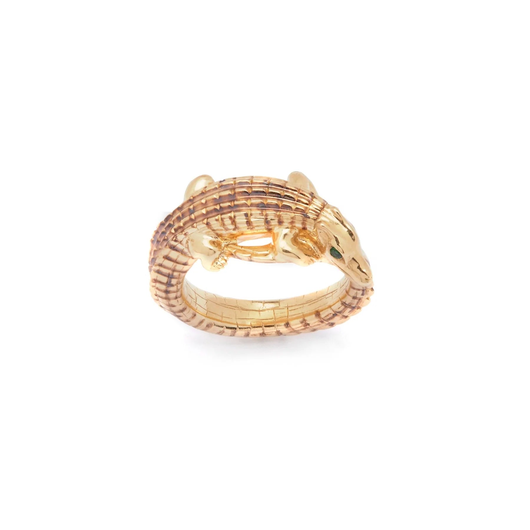 gold alligator pinky ring Bibi van der velden tiny gods
