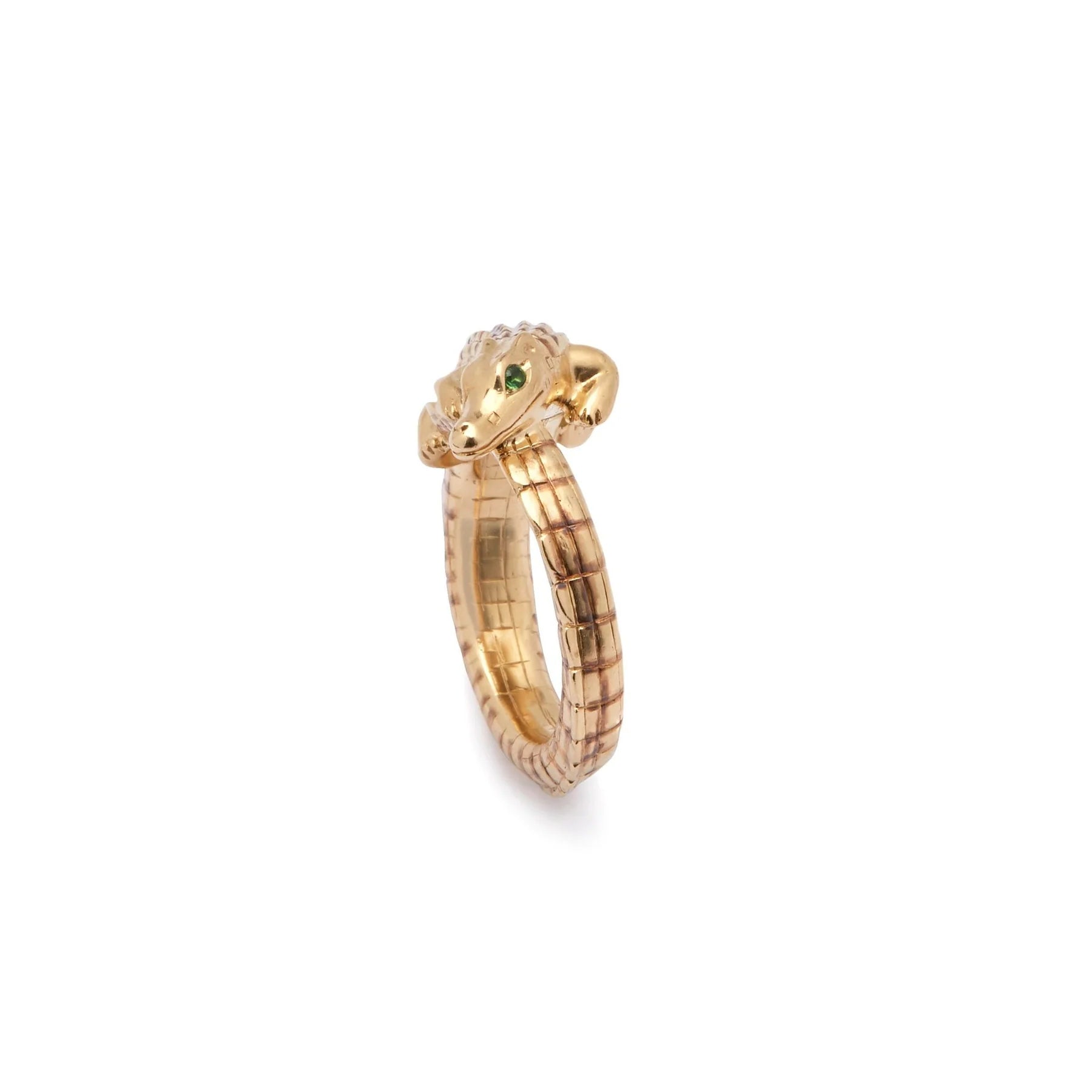 gold alligator pinky ring Bibi van der velden tiny gods
