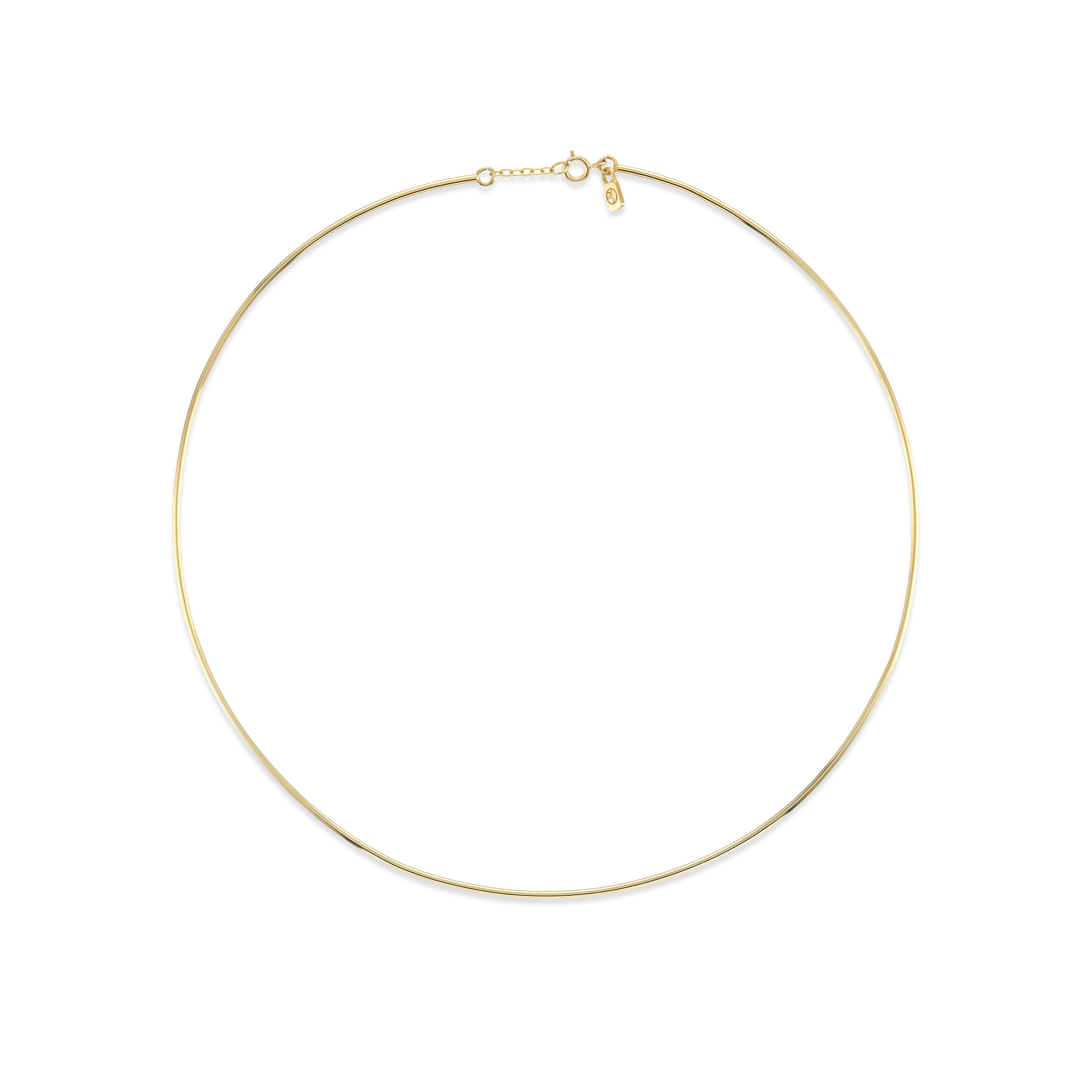 18k yellow gold tork choker necklace by Joelle Kharrat Tiny Gods