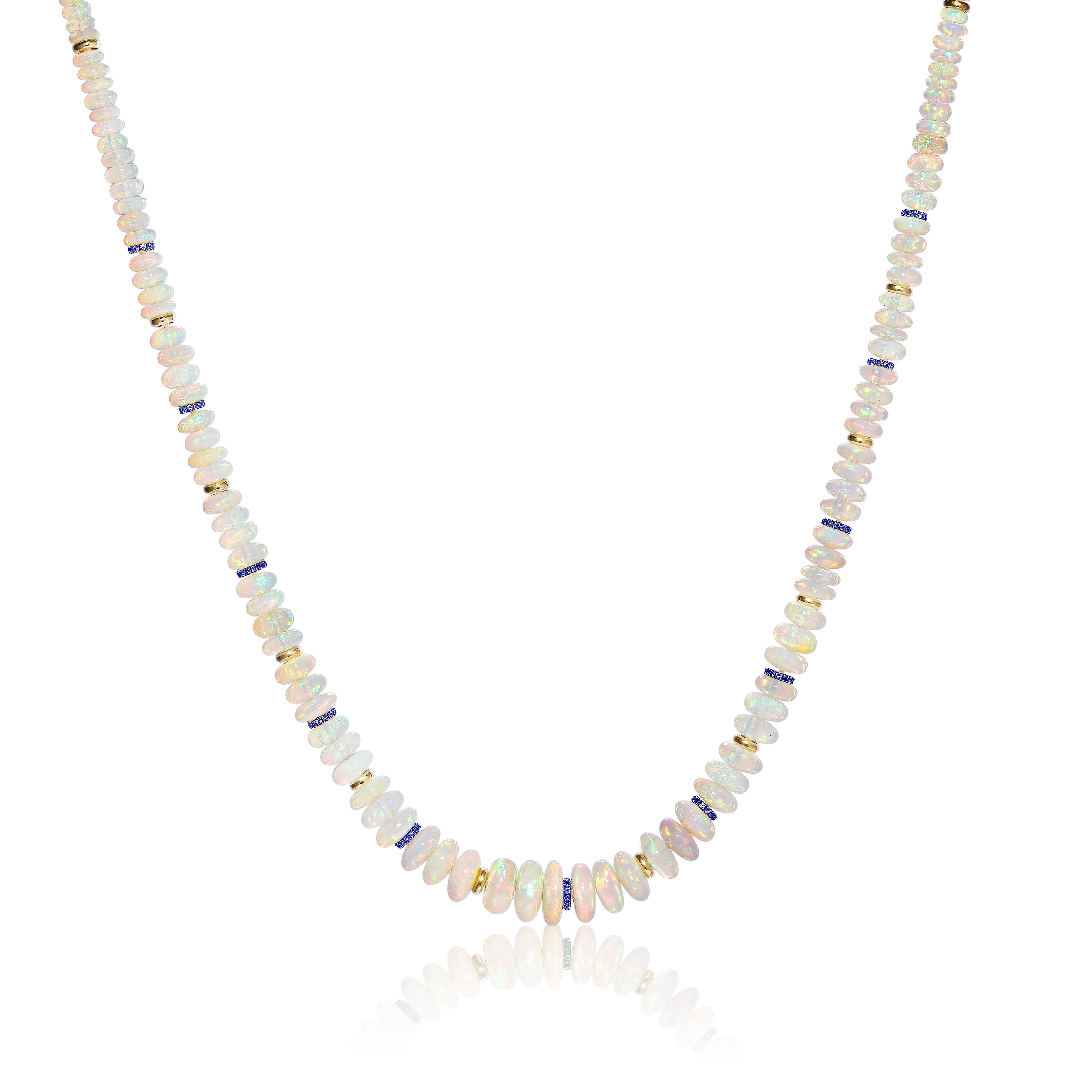 goshwara opal bead sapphire and yellow gold tiny gods