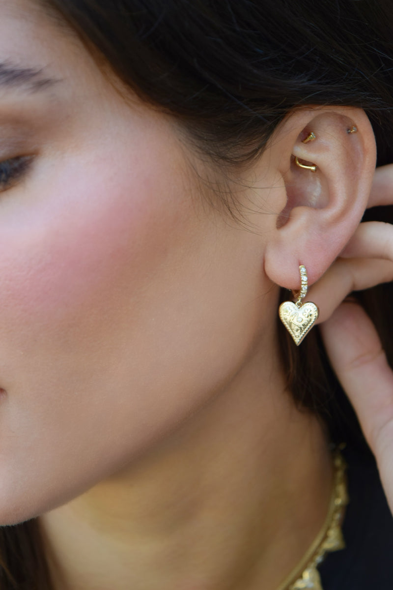 Mini Southwest Heart Earrings