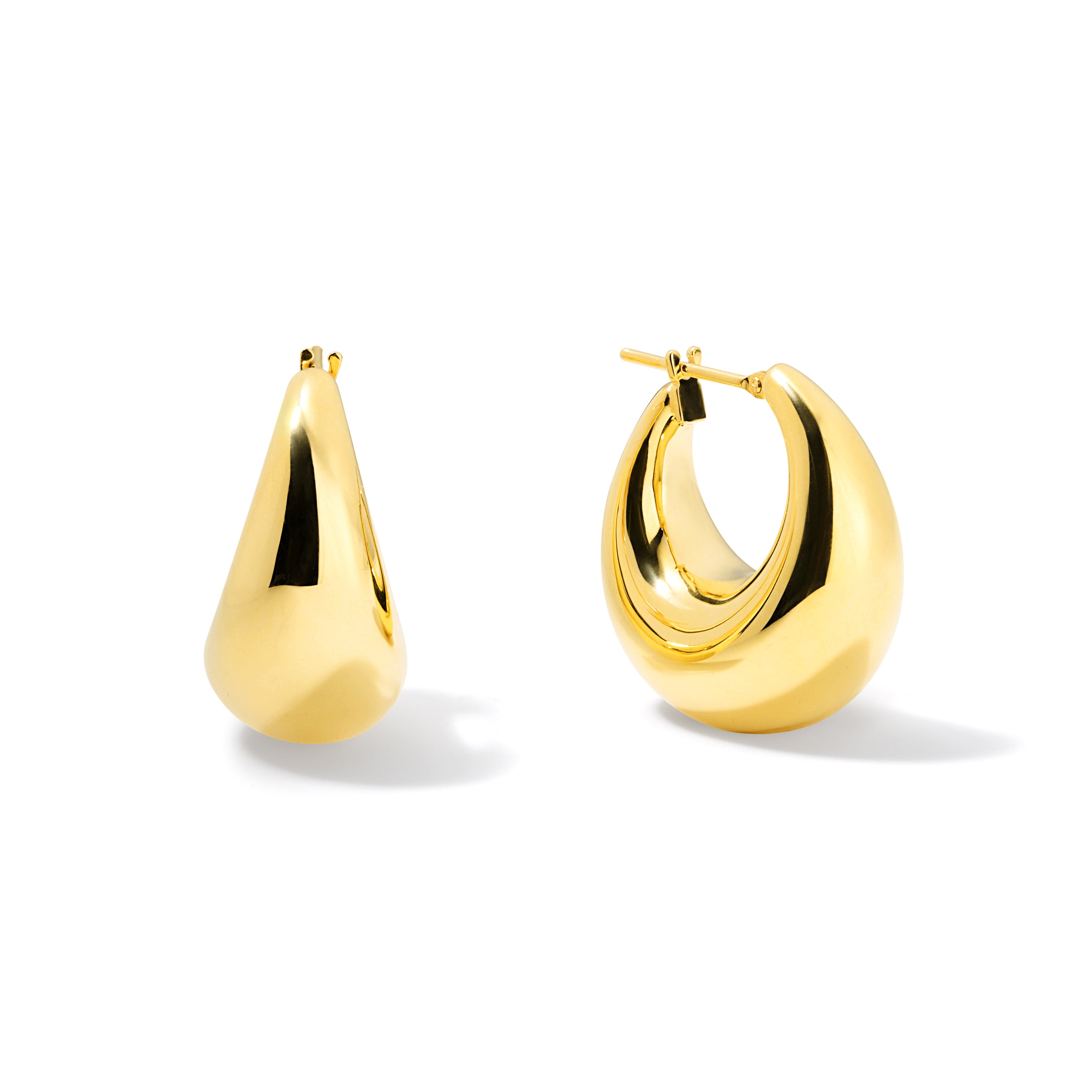 boat hoop medium 14k yellow gold tiny gods