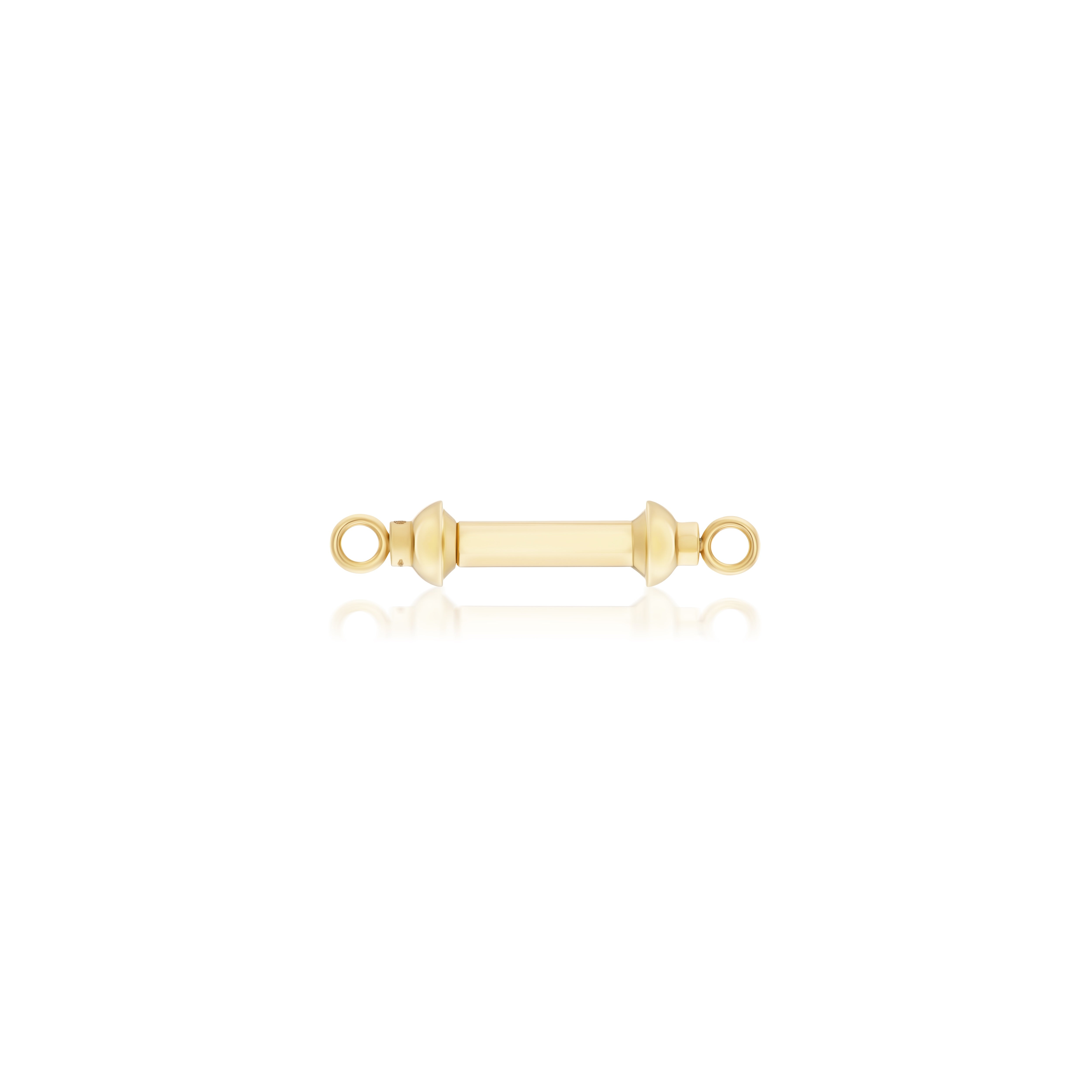 18k yellow gold small connector charm pendant holder by Marie Lichtenberg Tiny Gods