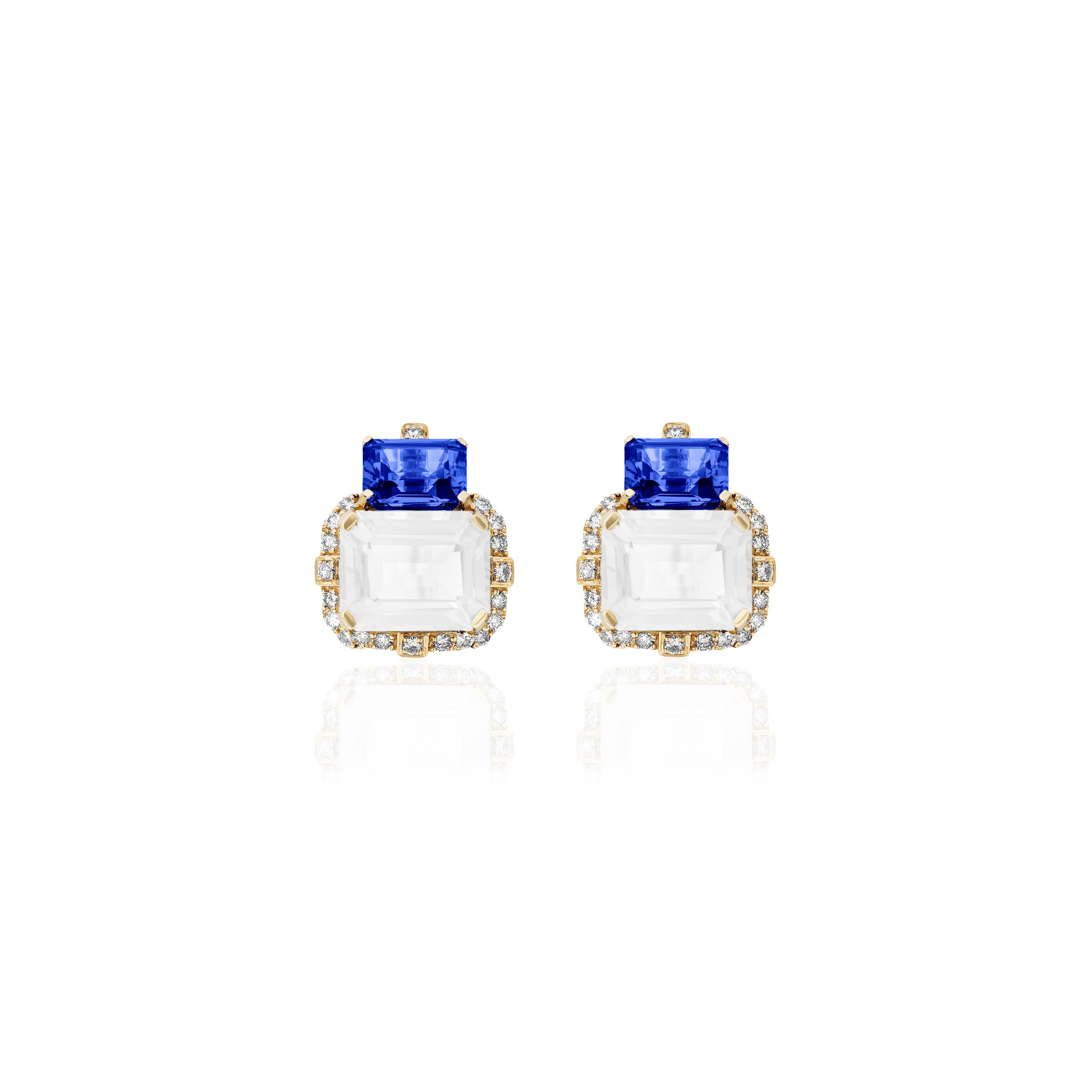 moon quartz and polite diamond earrings goshwara tiny gods