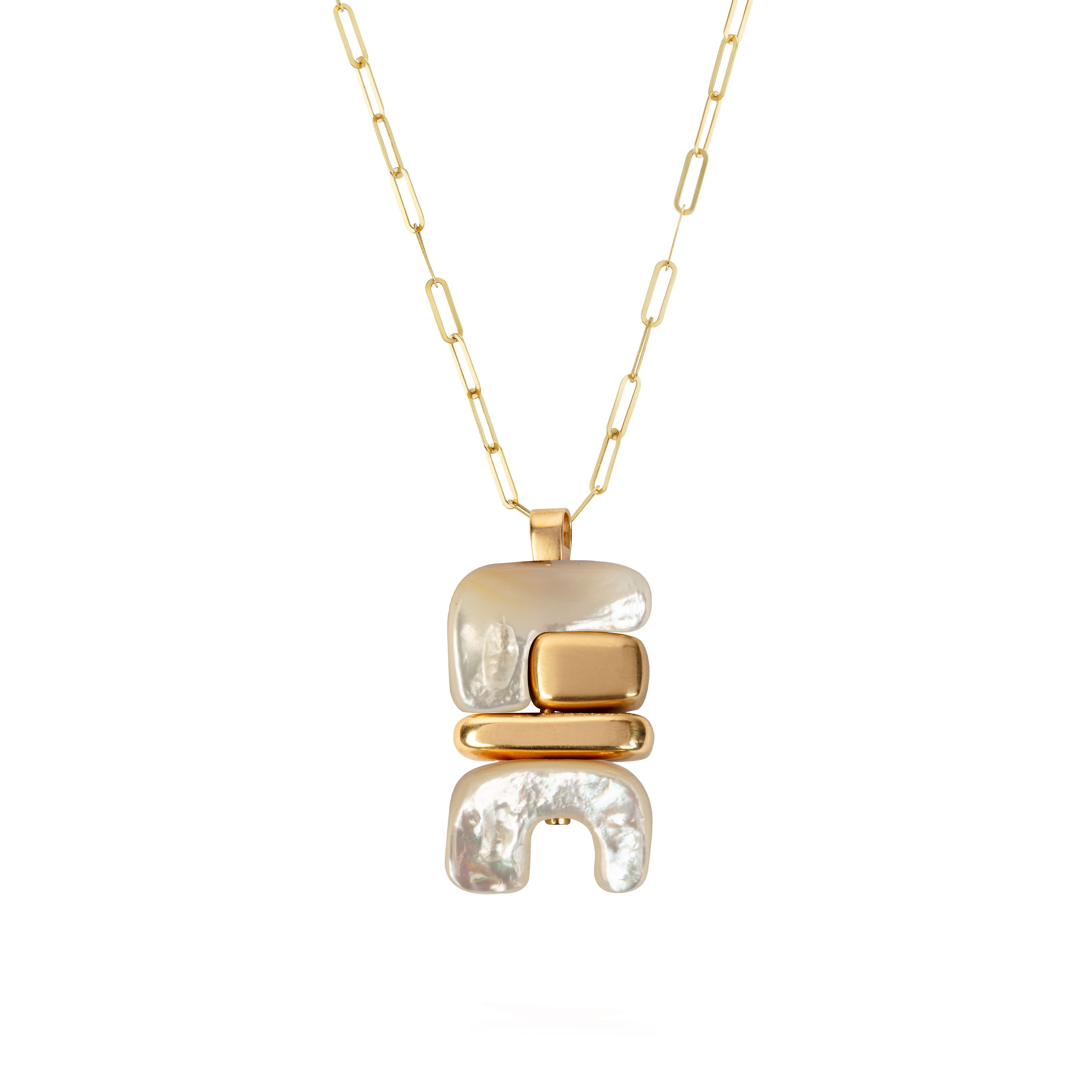 water mother of pearl totem pendant Joelle kharrat Tiny gods