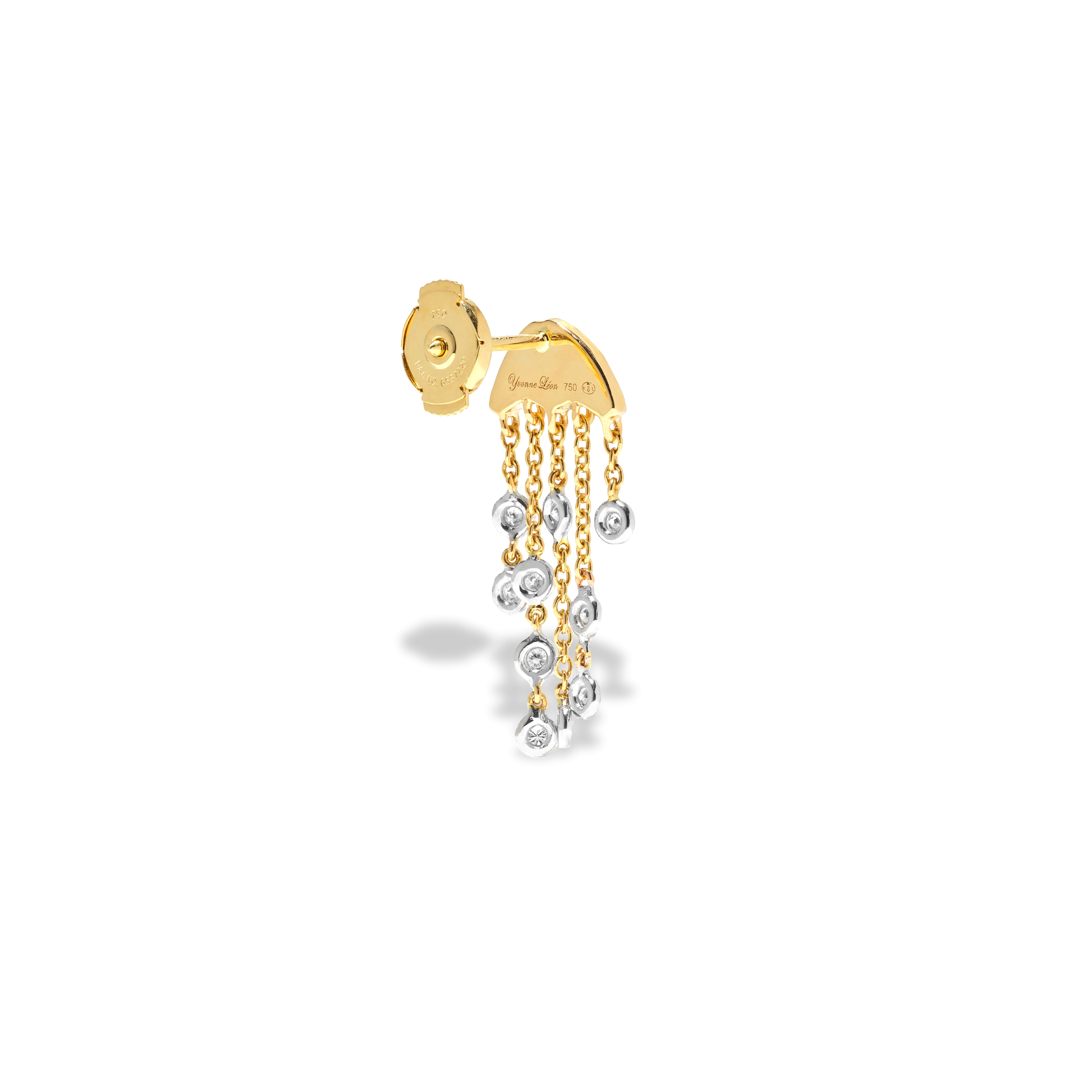 PAIRE DE BO MEDUSE DIAMANTS OJ tiny gods jellyfish diamond earrings