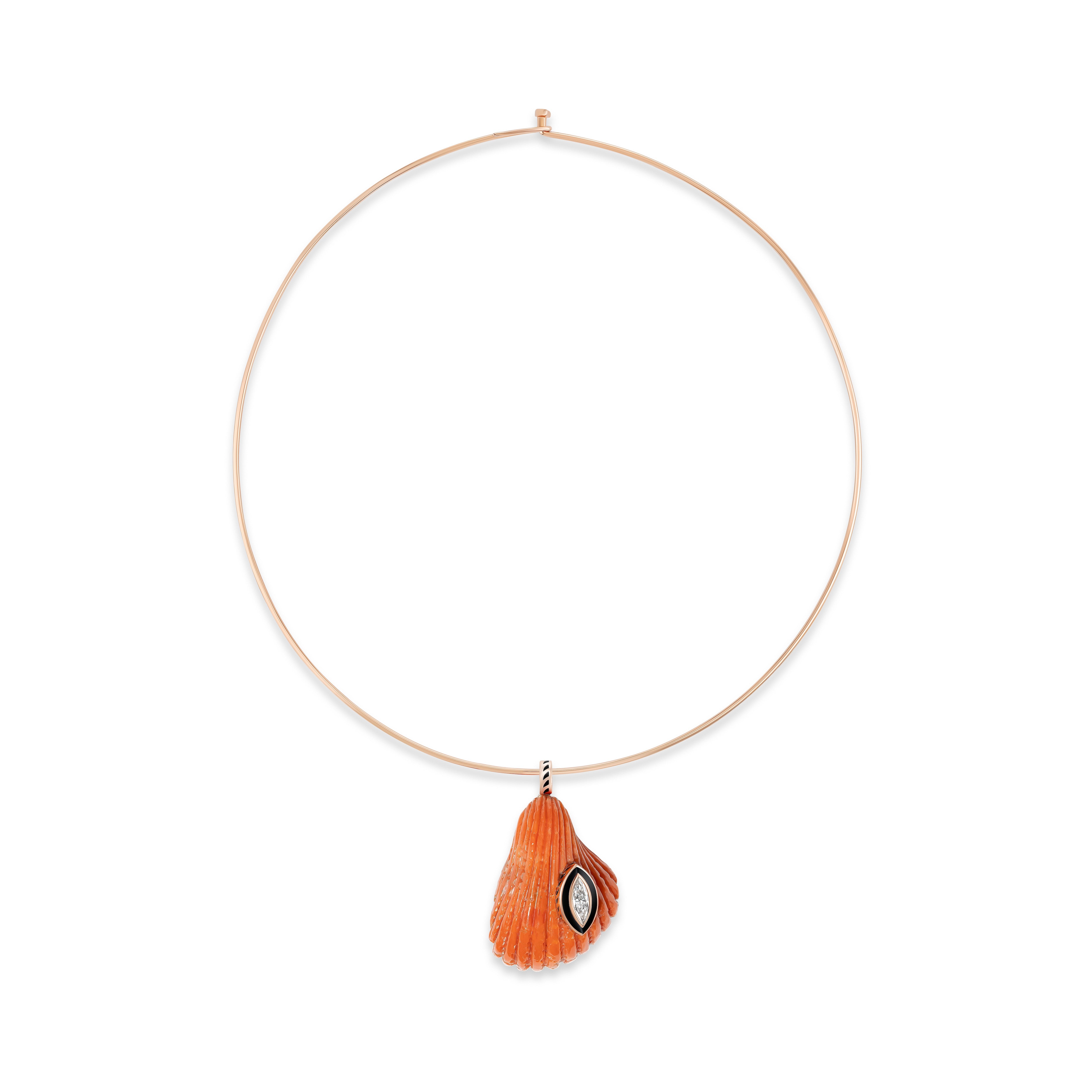 Extra Grande Coral Anadara Shell Charm