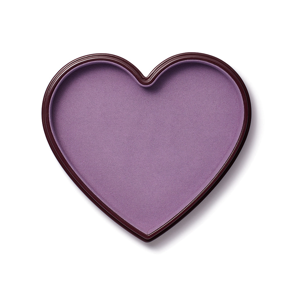 Royal red and purple Love is all lacquer wood jewelry box with gold inlay detail by Trove Tiny Gods