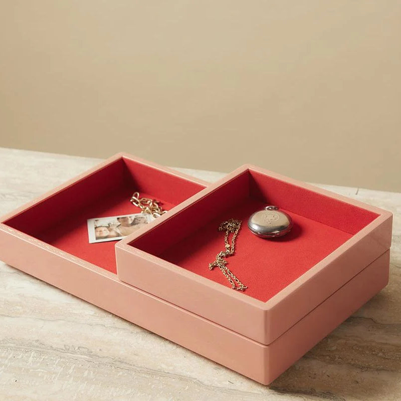 Small catchall jewelry tray blush by Trove Tiny Gods