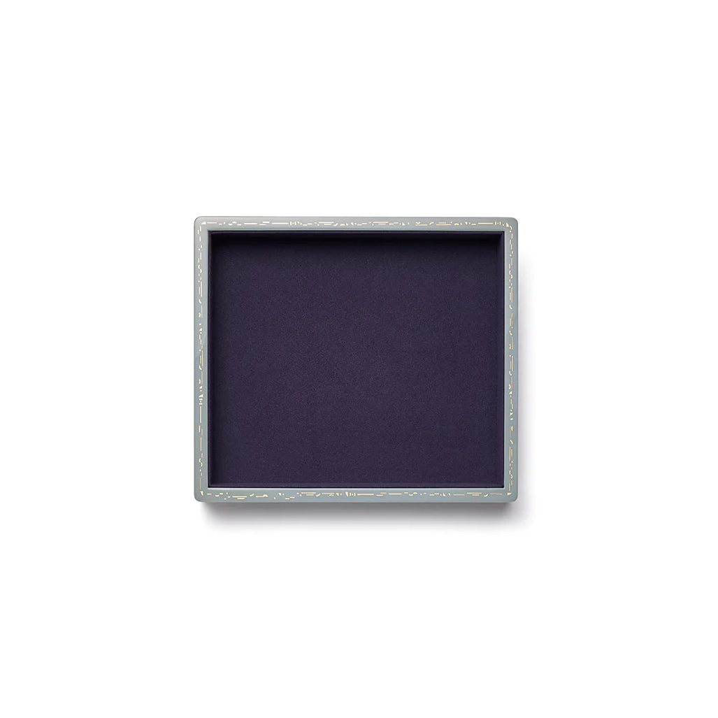 Small evening blue stacking jewelry valet tray by Trove Tiny Gods