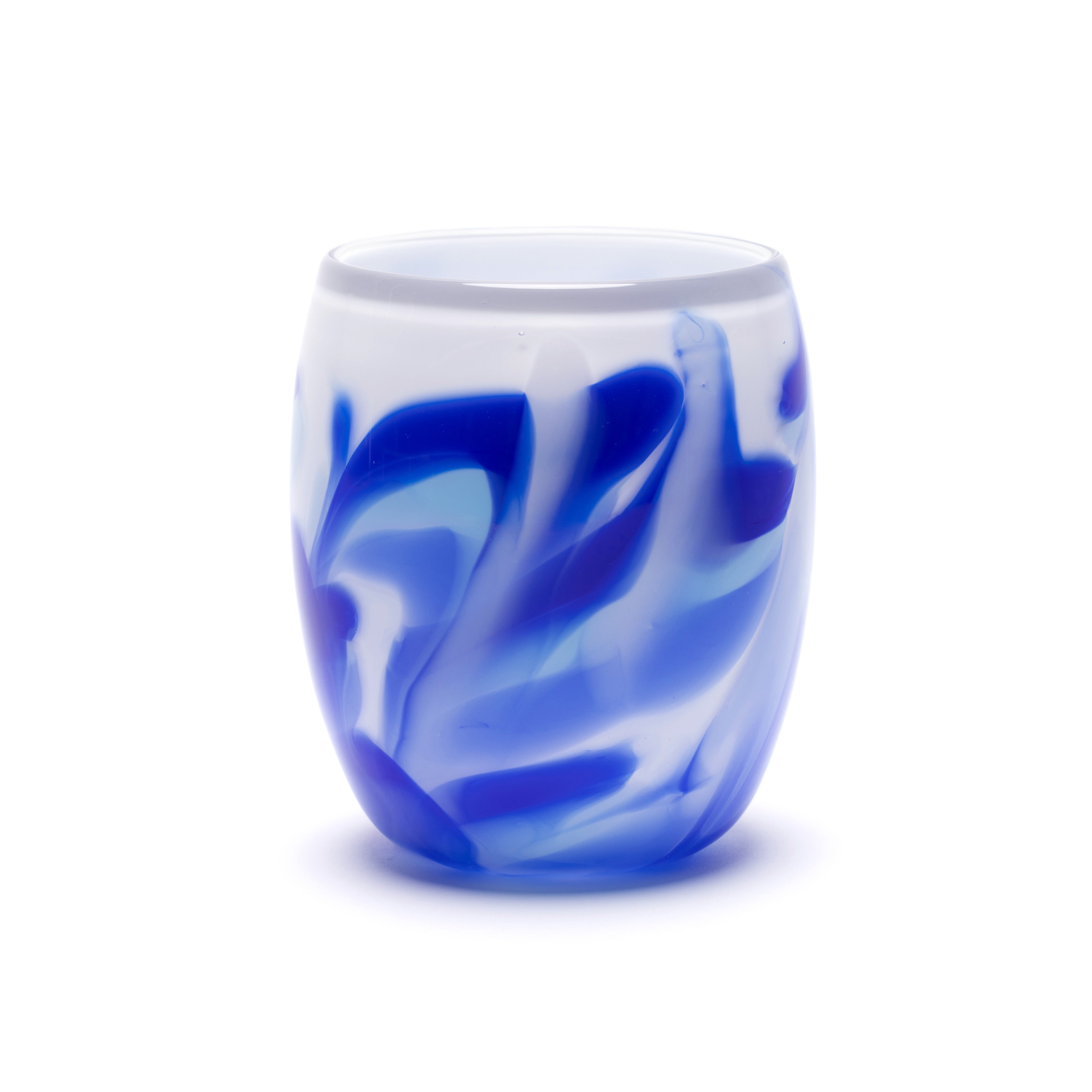 white vase royal sky light blue swirls Paul Arnold tiny gods