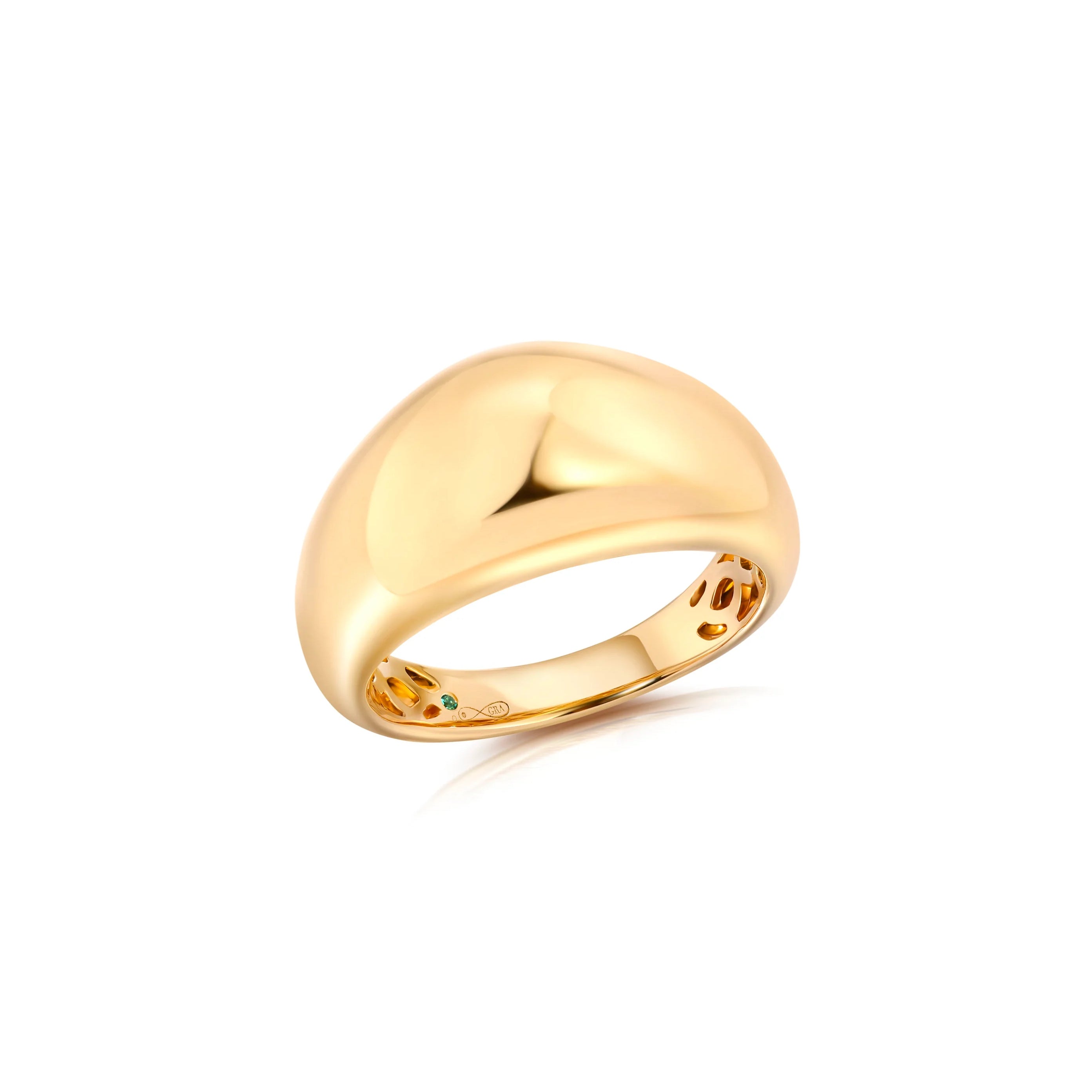 18k yellow gold domed Bahia ring by Graziela Tiny Gods