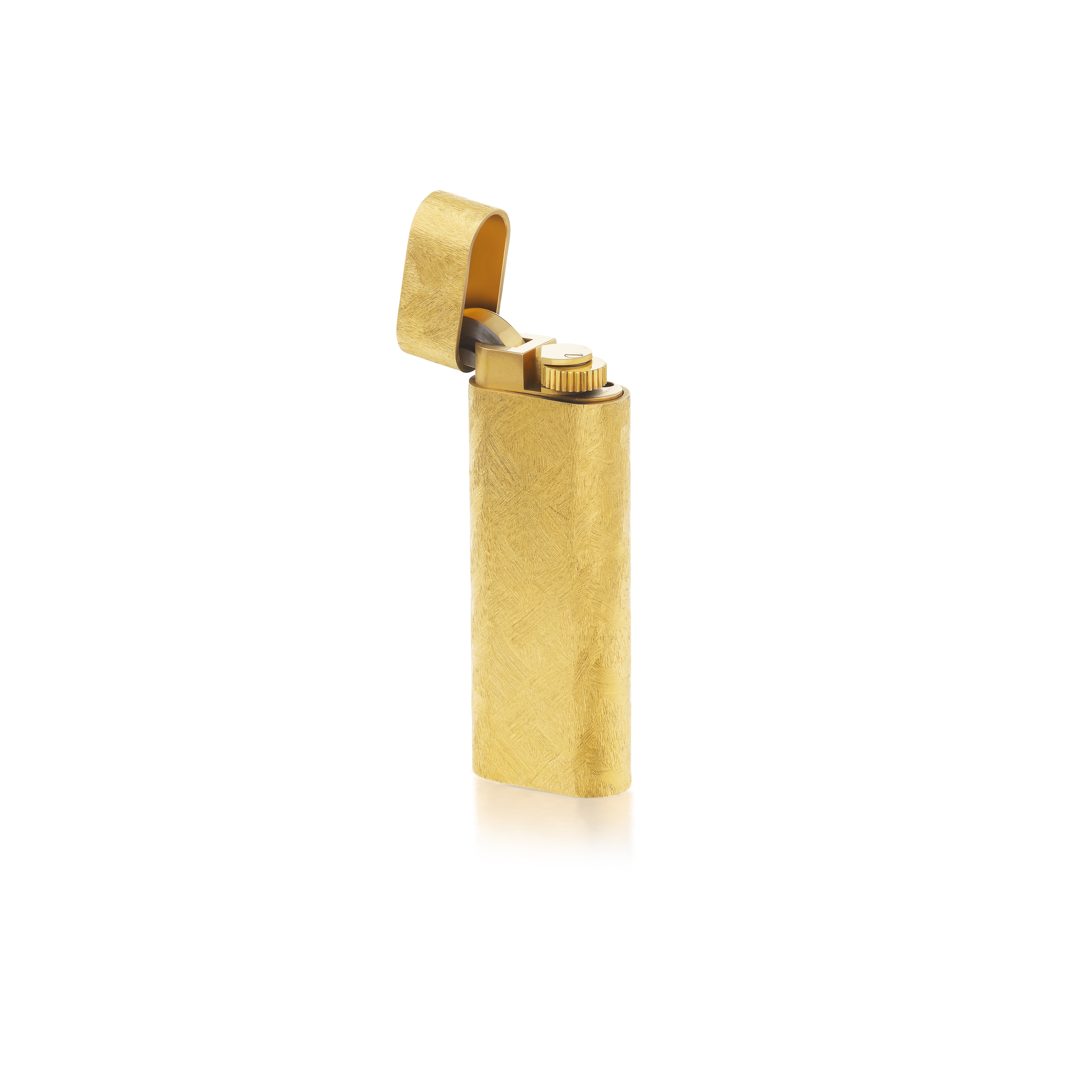18k Yellow gold vintage lighter by Cartier and Tiny Gods