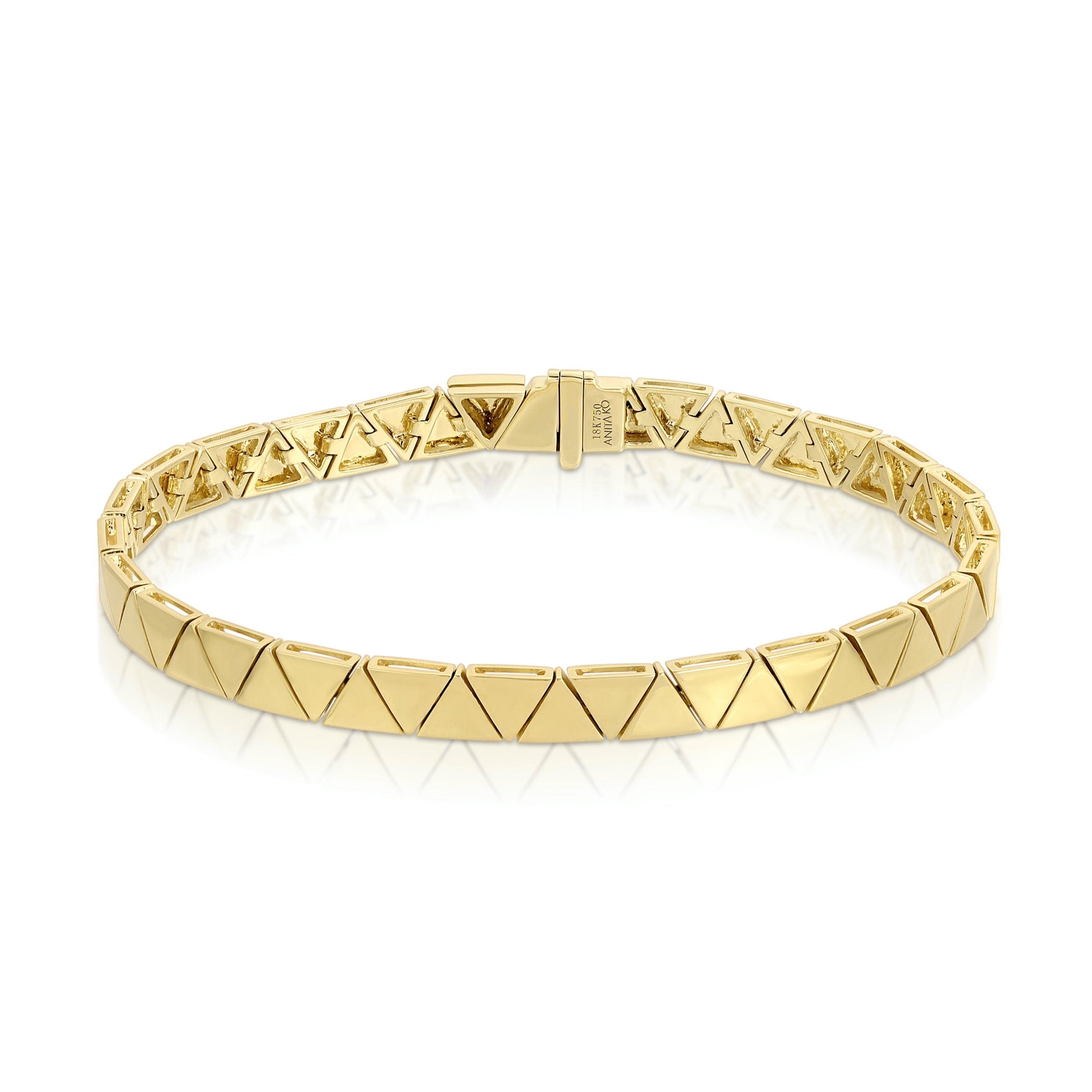 18k yellow gold cleo bracelet by Anita Ko Tiny Gods
